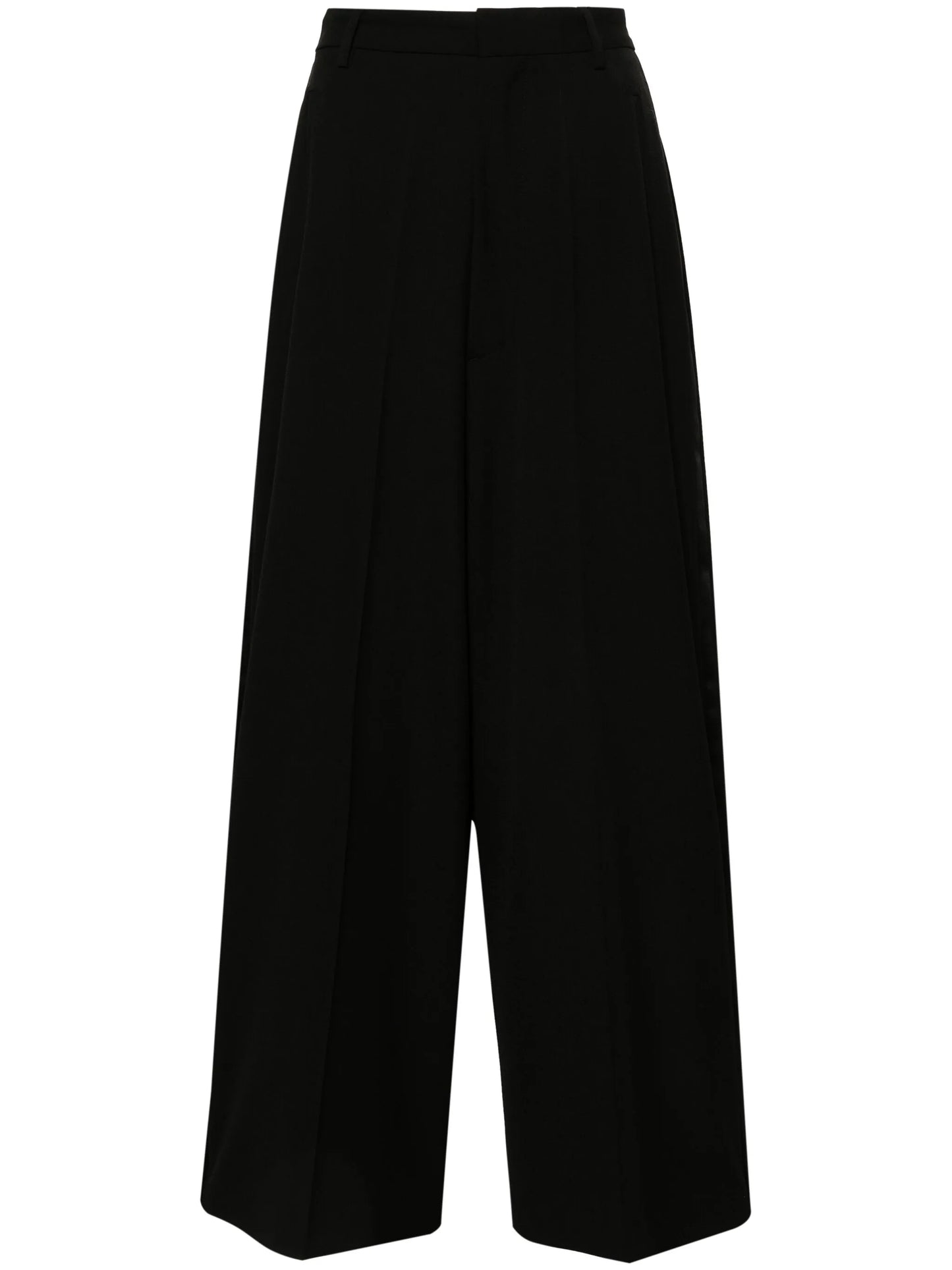 wide-leg tailored trousers