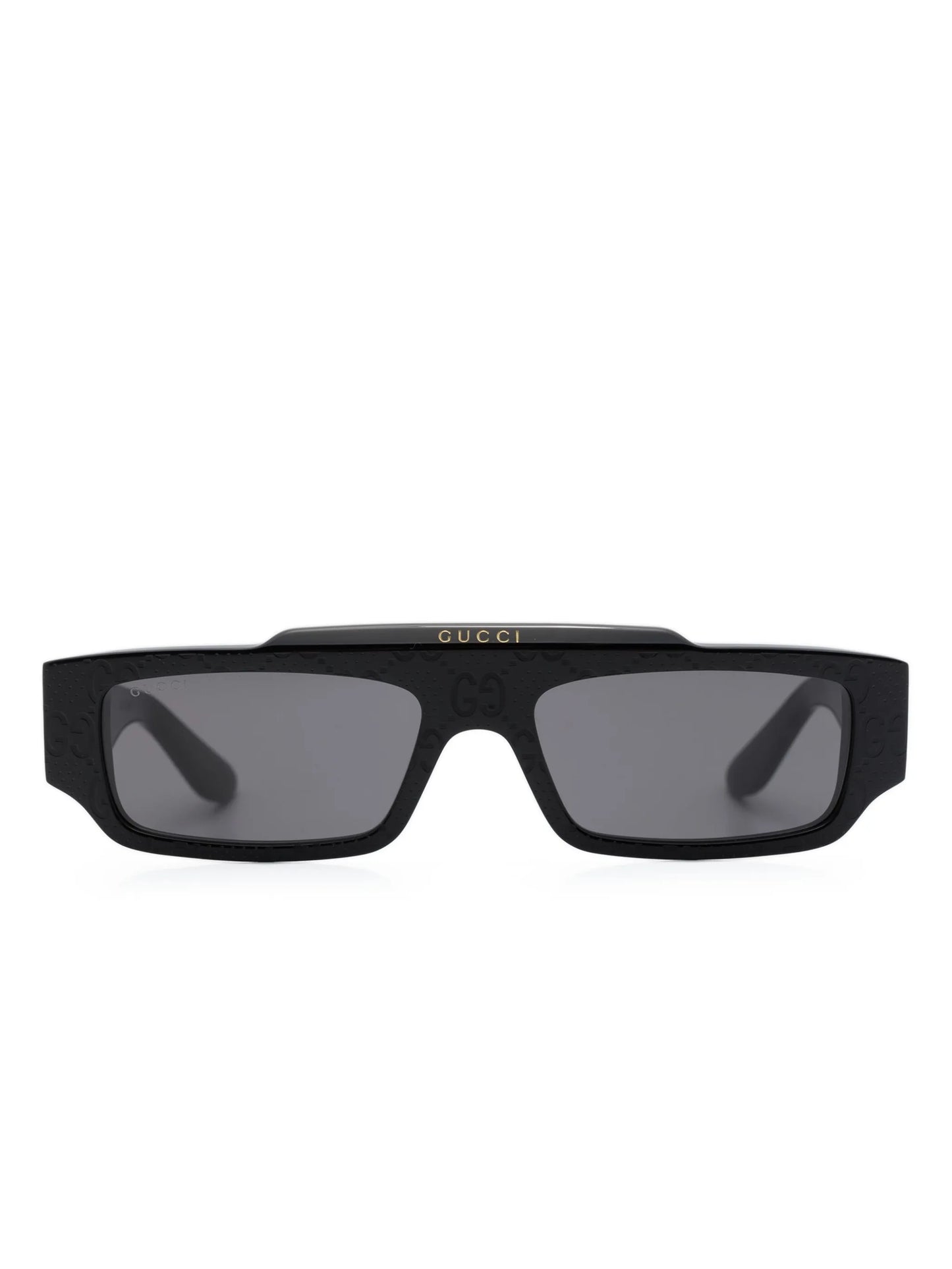 GG-print rectangle-frame sunglasses