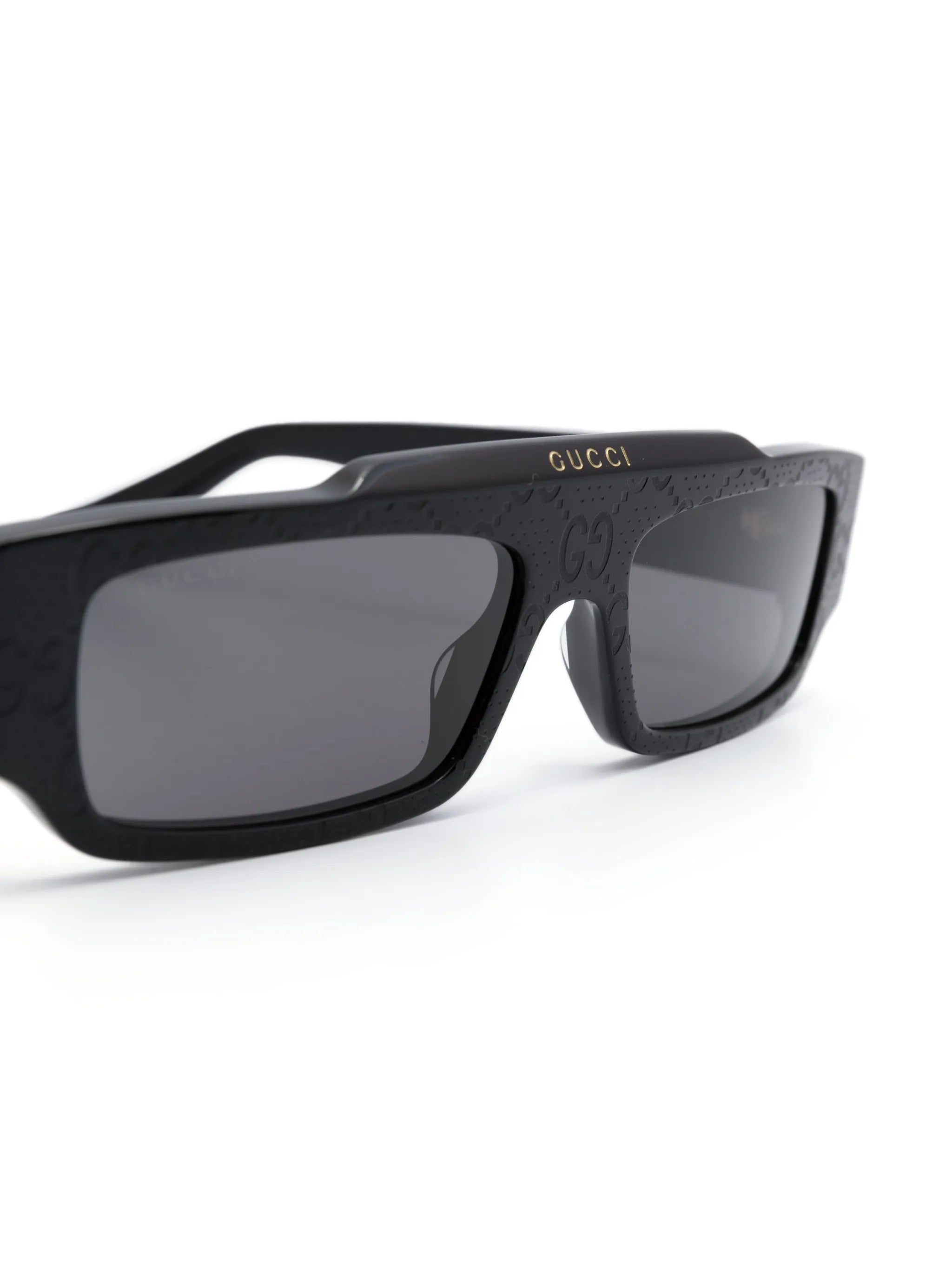 GG-print rectangle-frame sunglasses