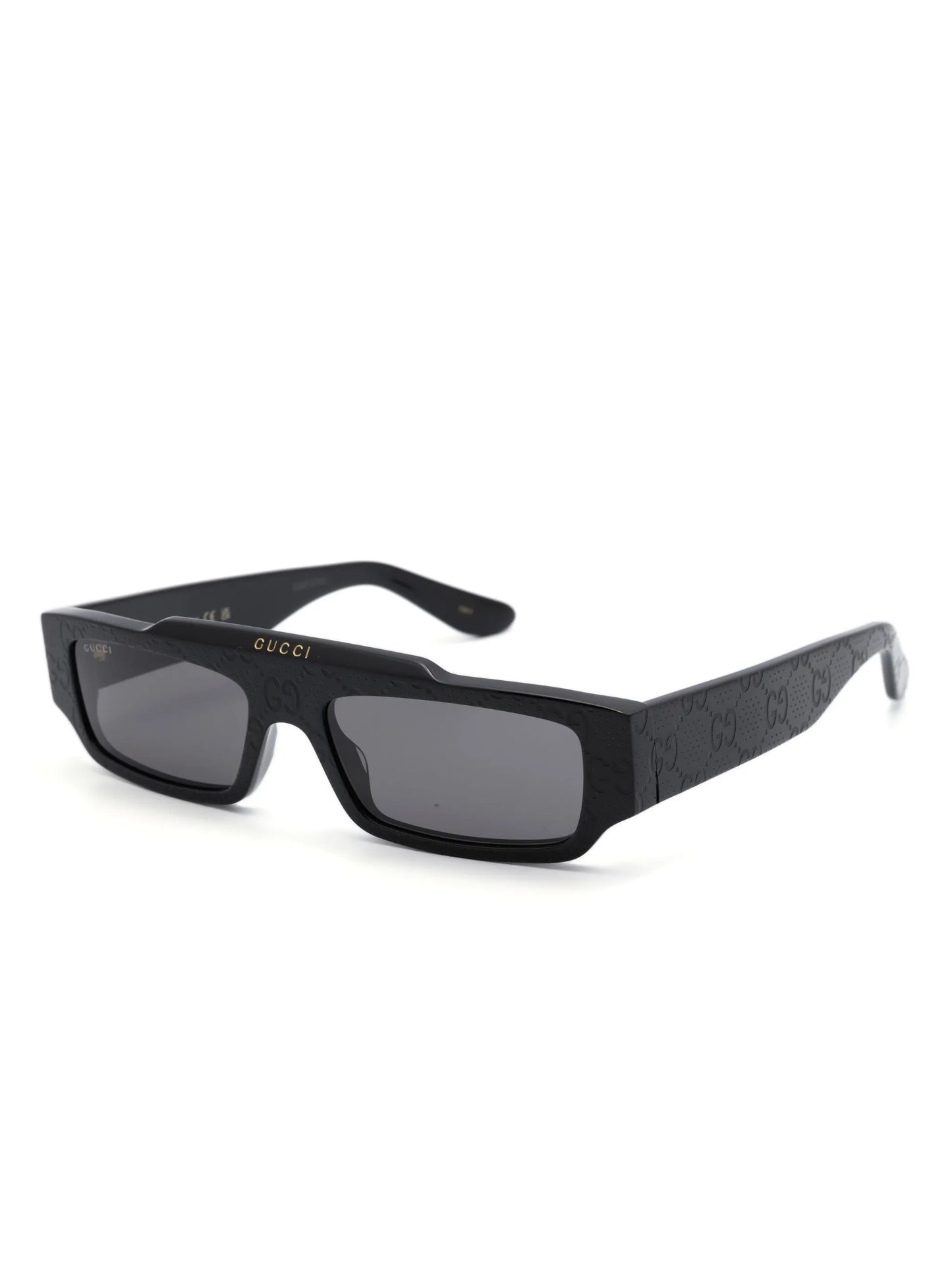 GG-print rectangle-frame sunglasses