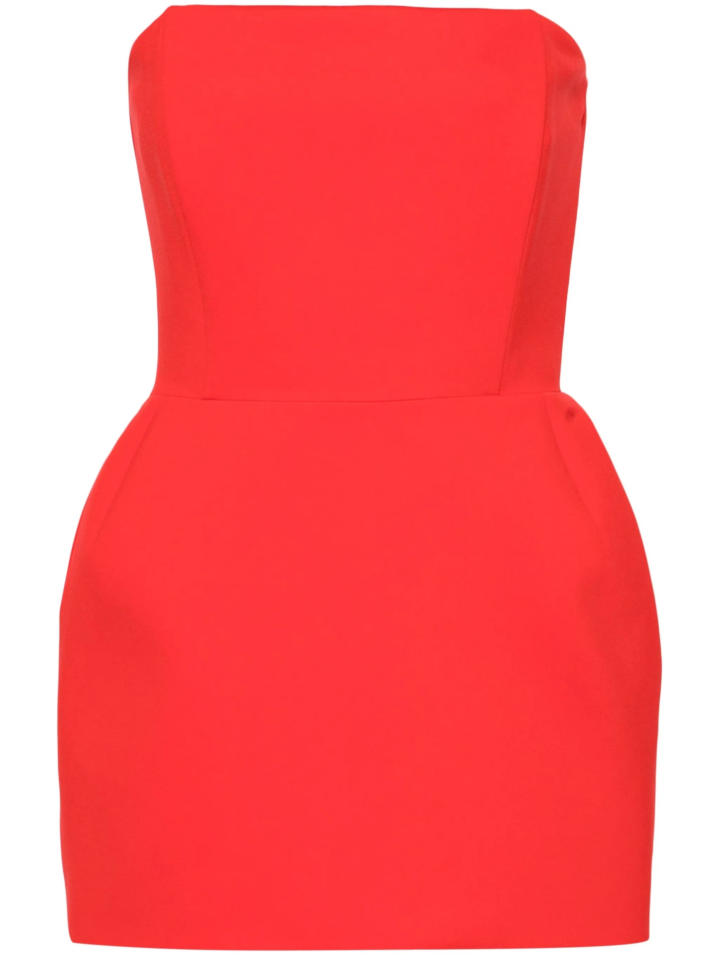 strapless structured minidress