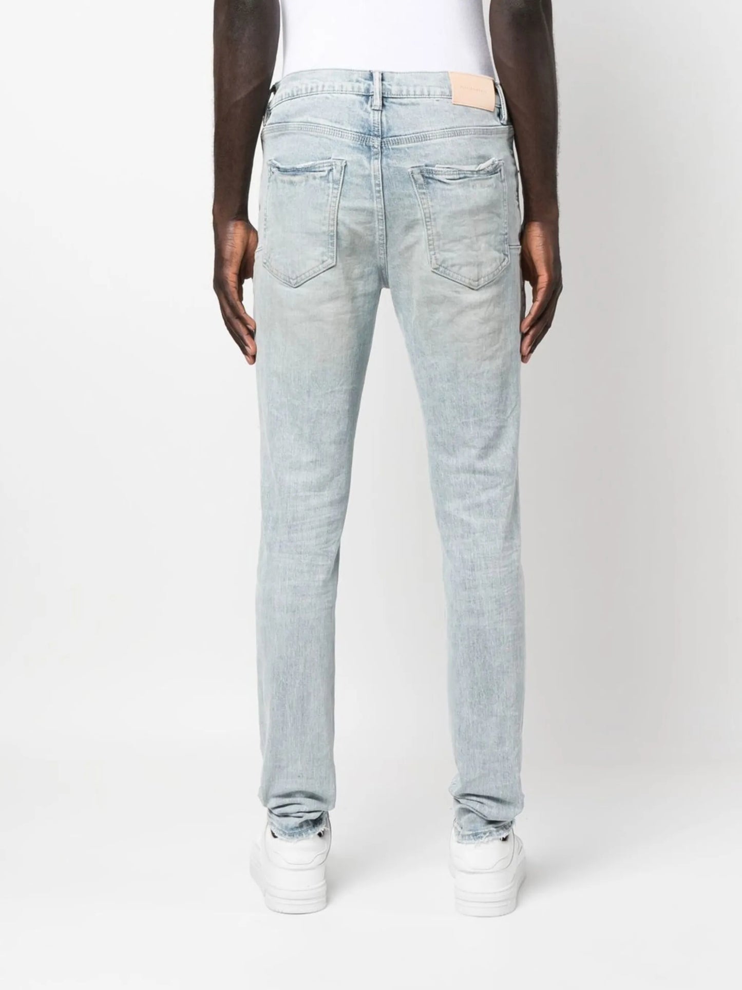 slim-fit denim jeans