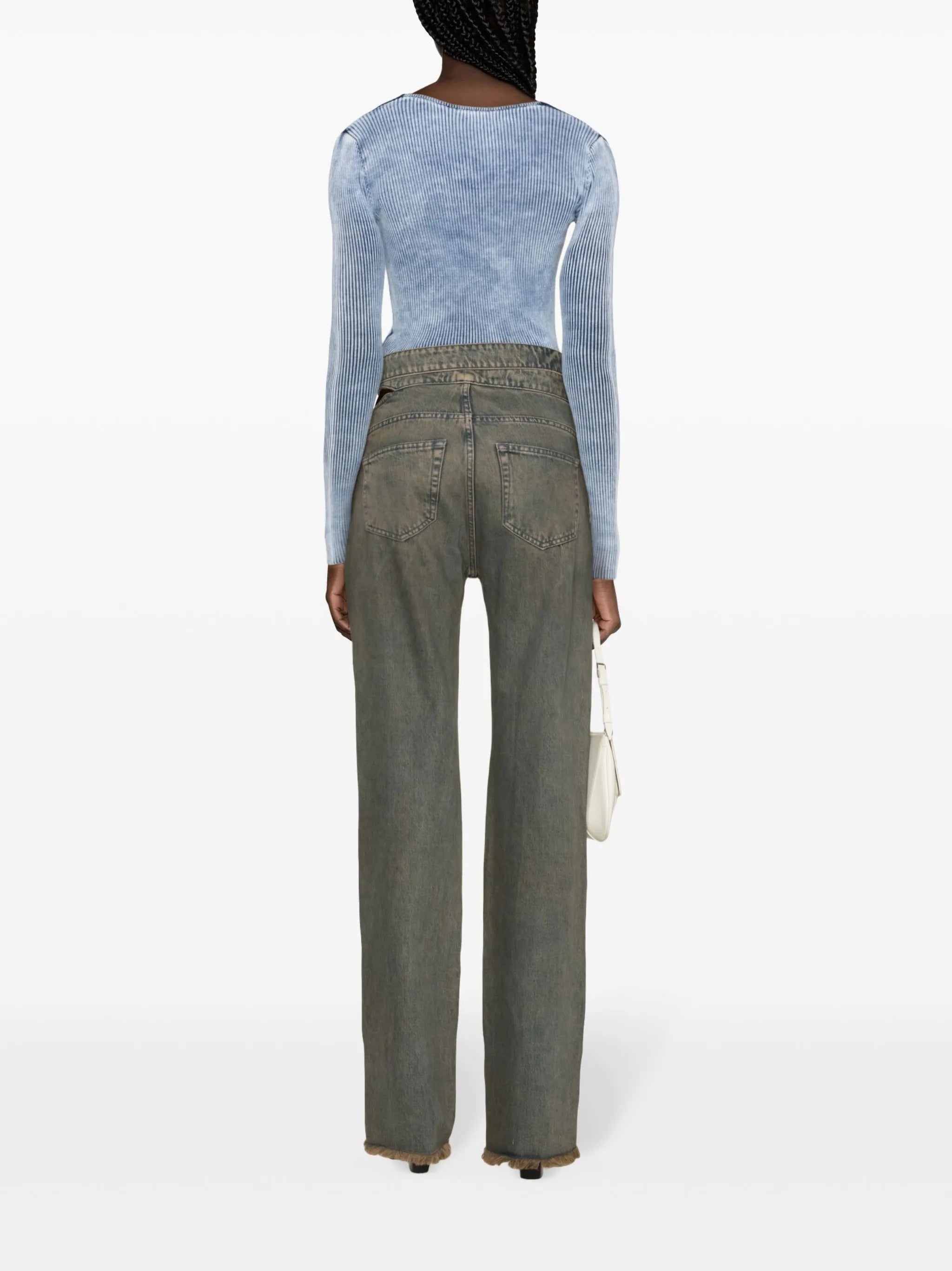 M-Teri ribbed-knit top
