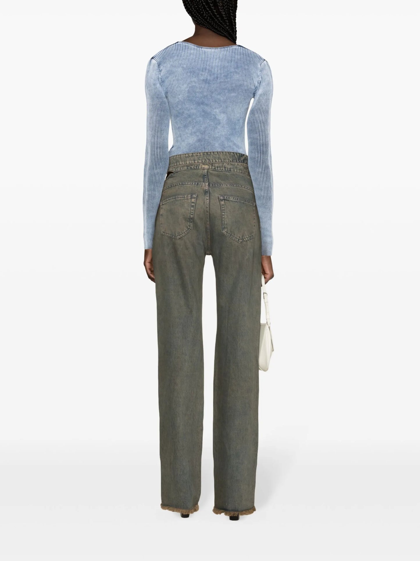 M-Teri ribbed-knit top