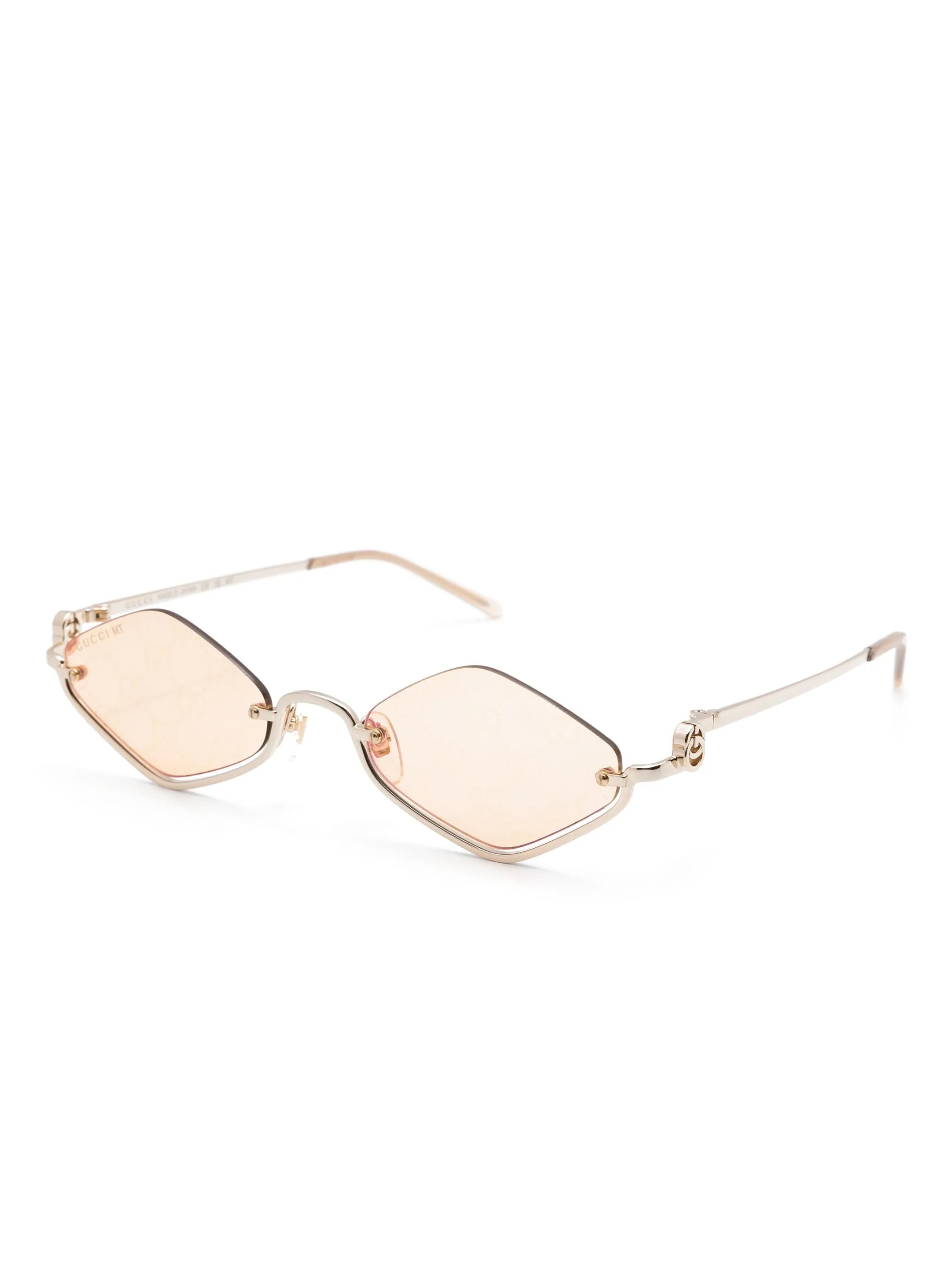 Upside Down diamond-shape sunglasses