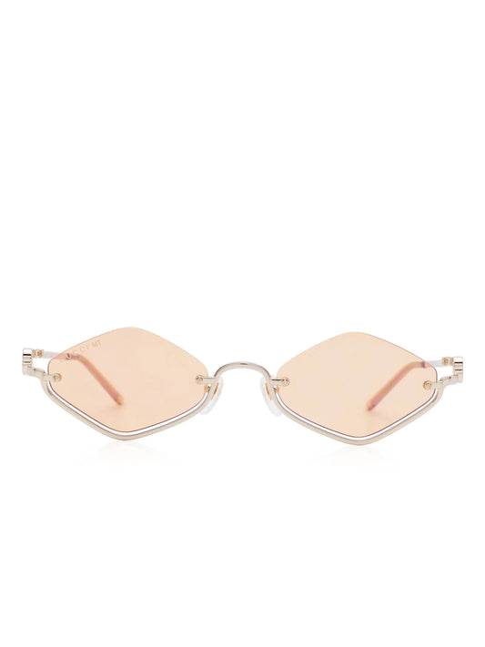 Upside Down diamond-shape sunglasses
