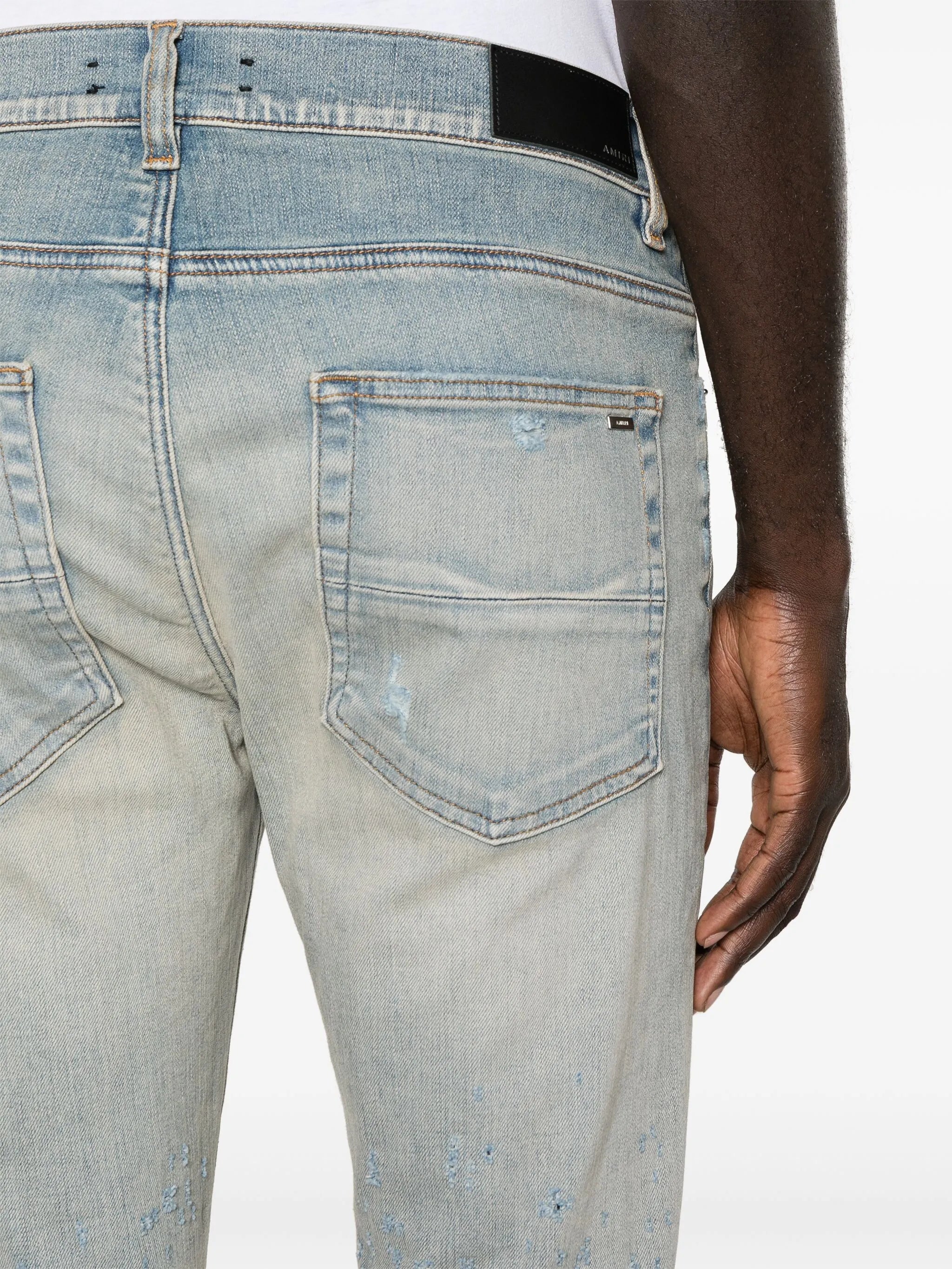 Shotgun mid-rise skinny jeans