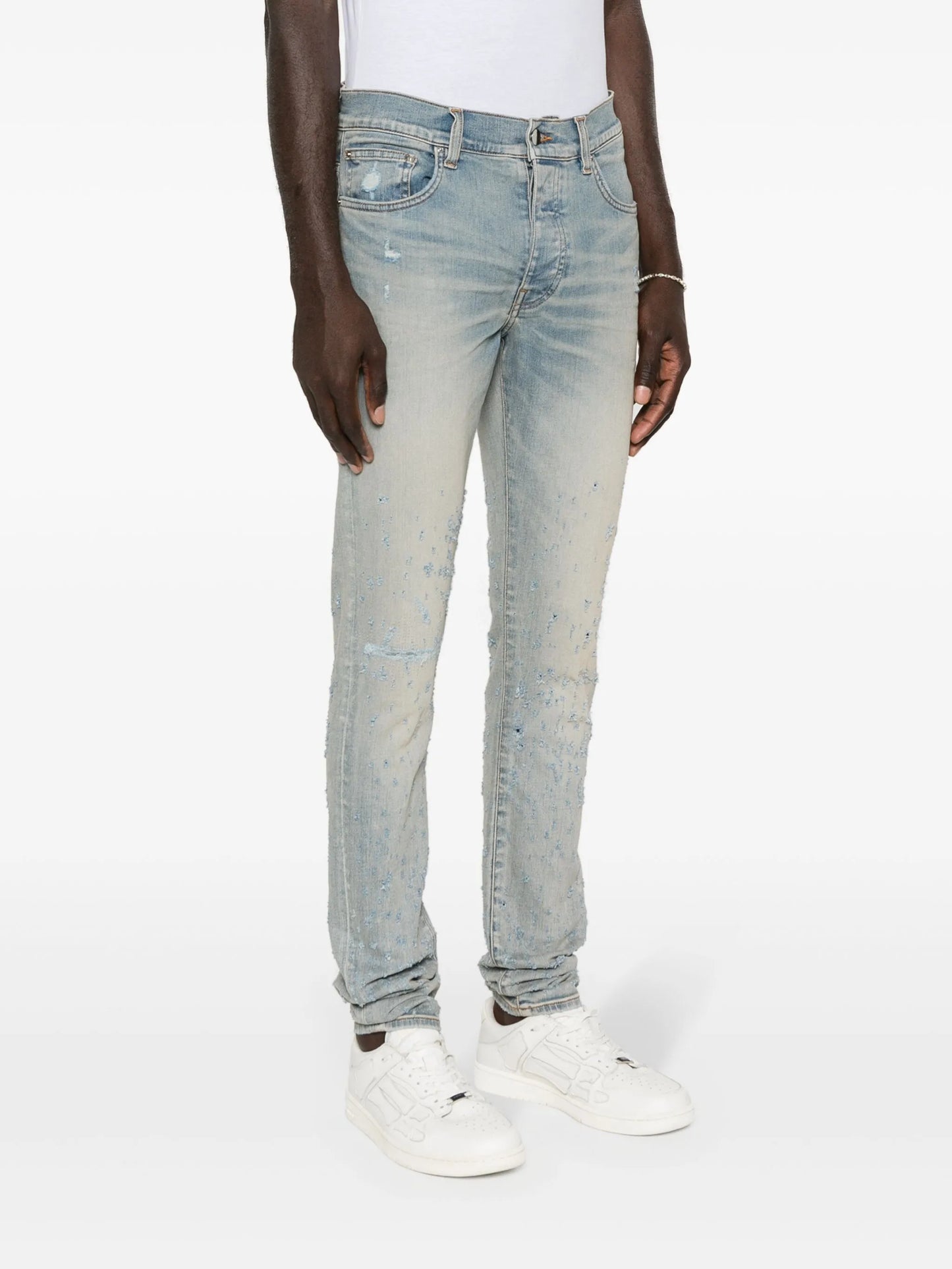 Shotgun mid-rise skinny jeans