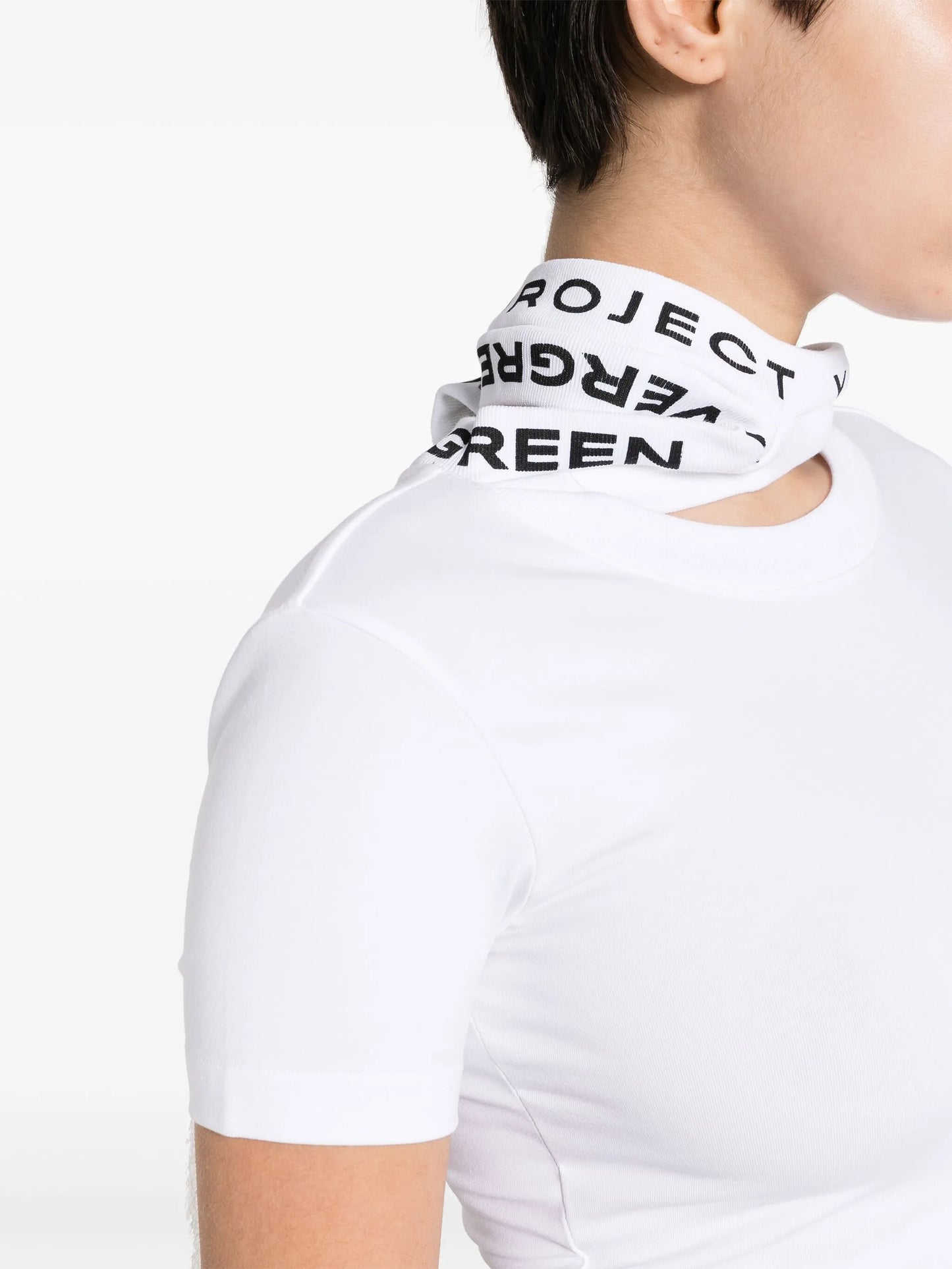 Evergreen triple-collar T-shirt