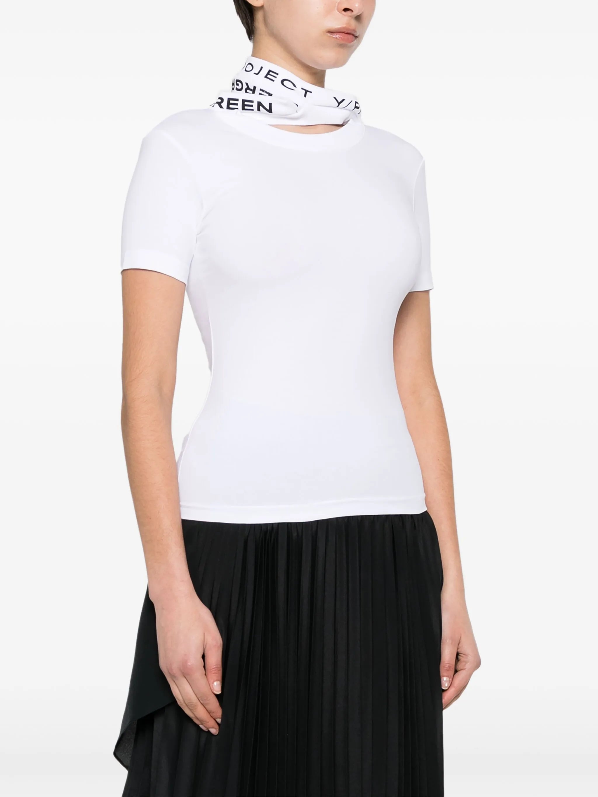 Evergreen triple-collar T-shirt