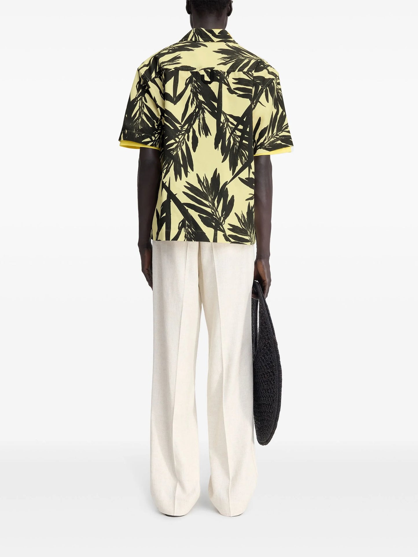 palm print short-sleeve shirt