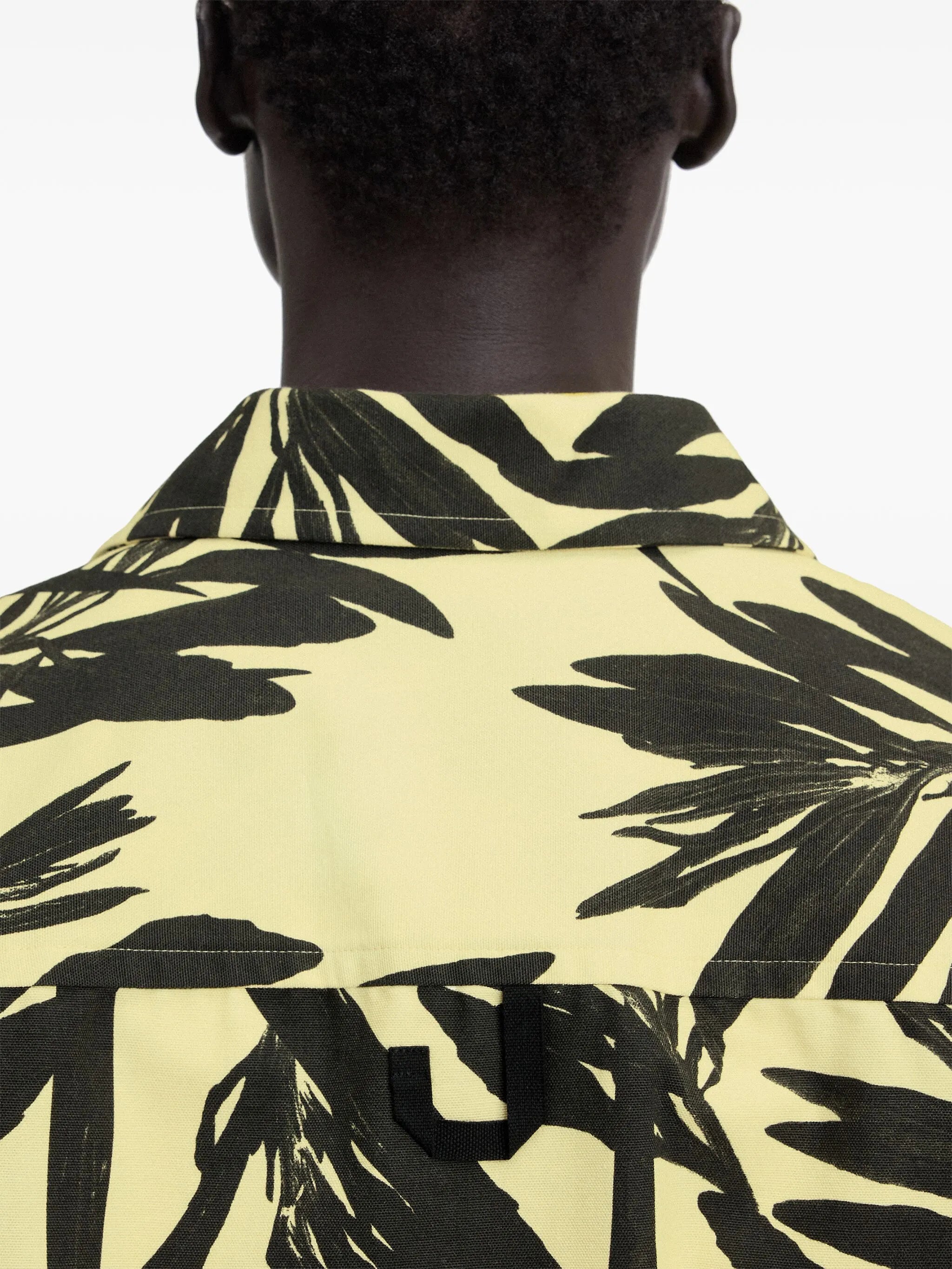 palm print short-sleeve shirt