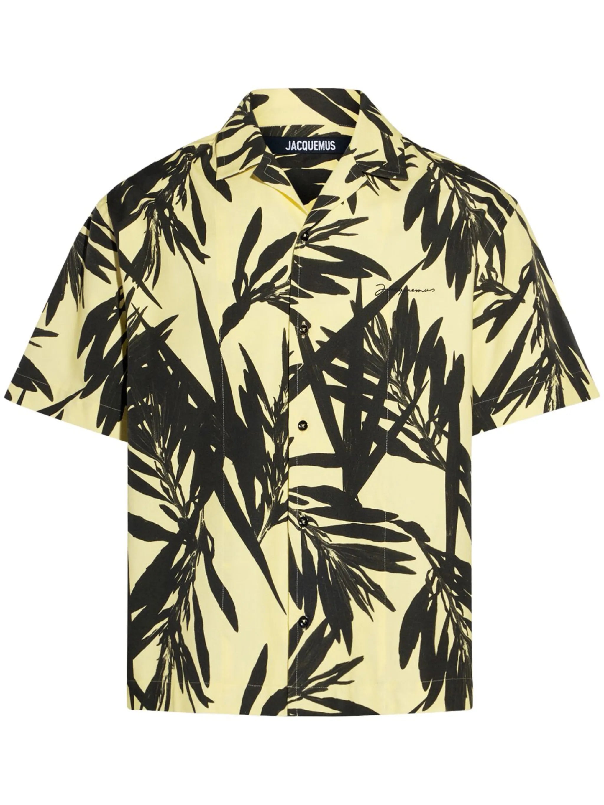 palm print short-sleeve shirt