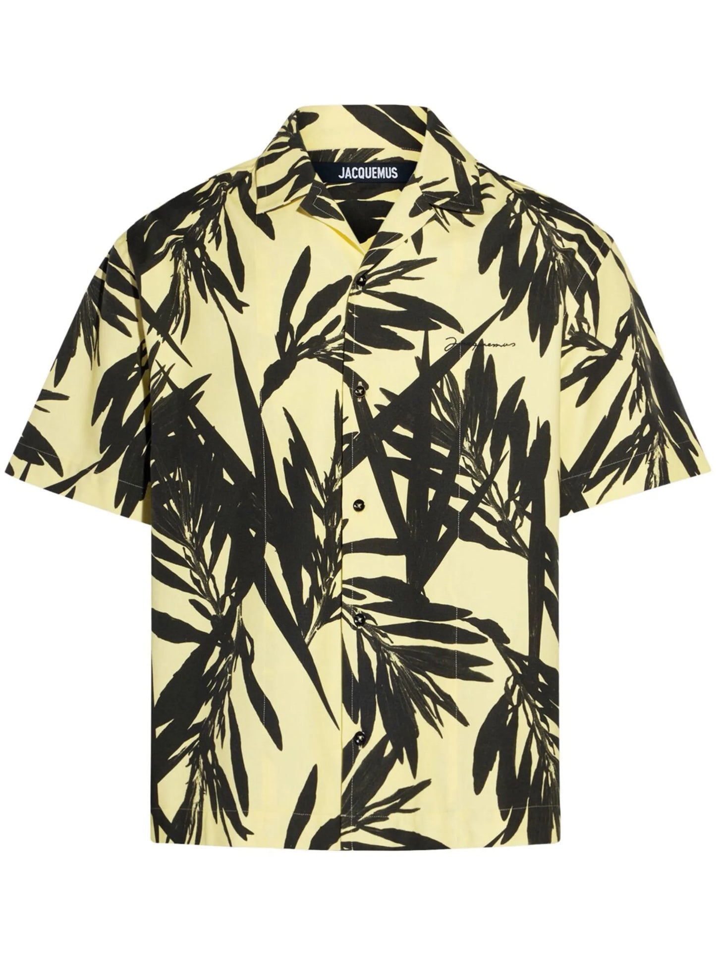 palm print short-sleeve shirt