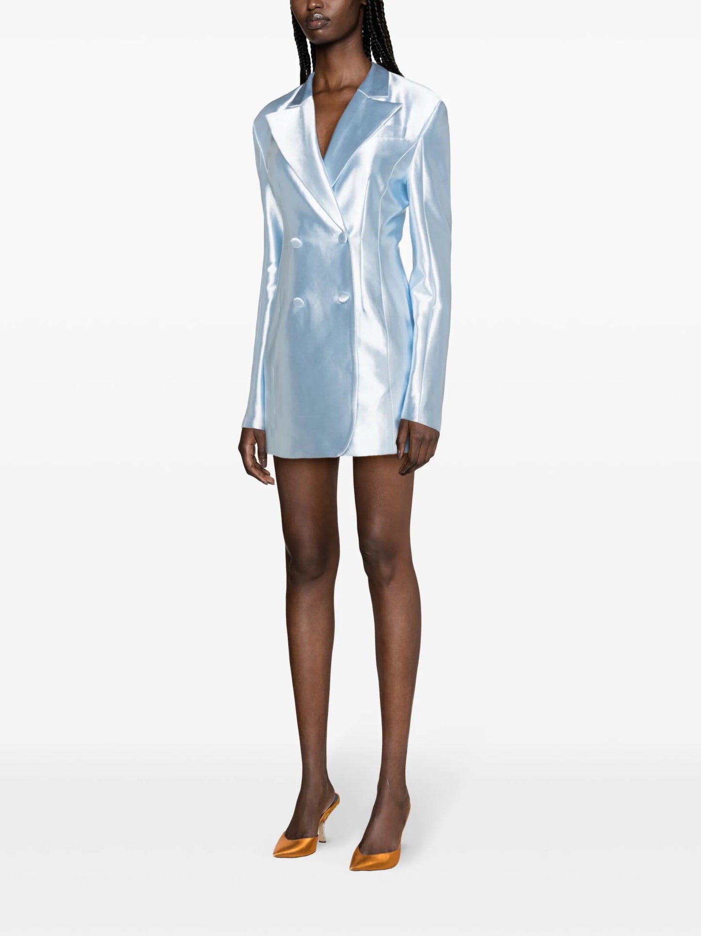 double-breasted blazer dress