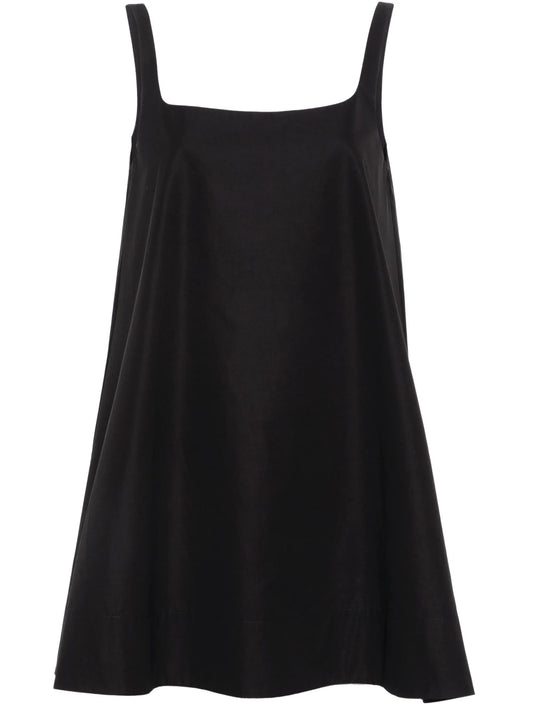 scoop-back mini dress
