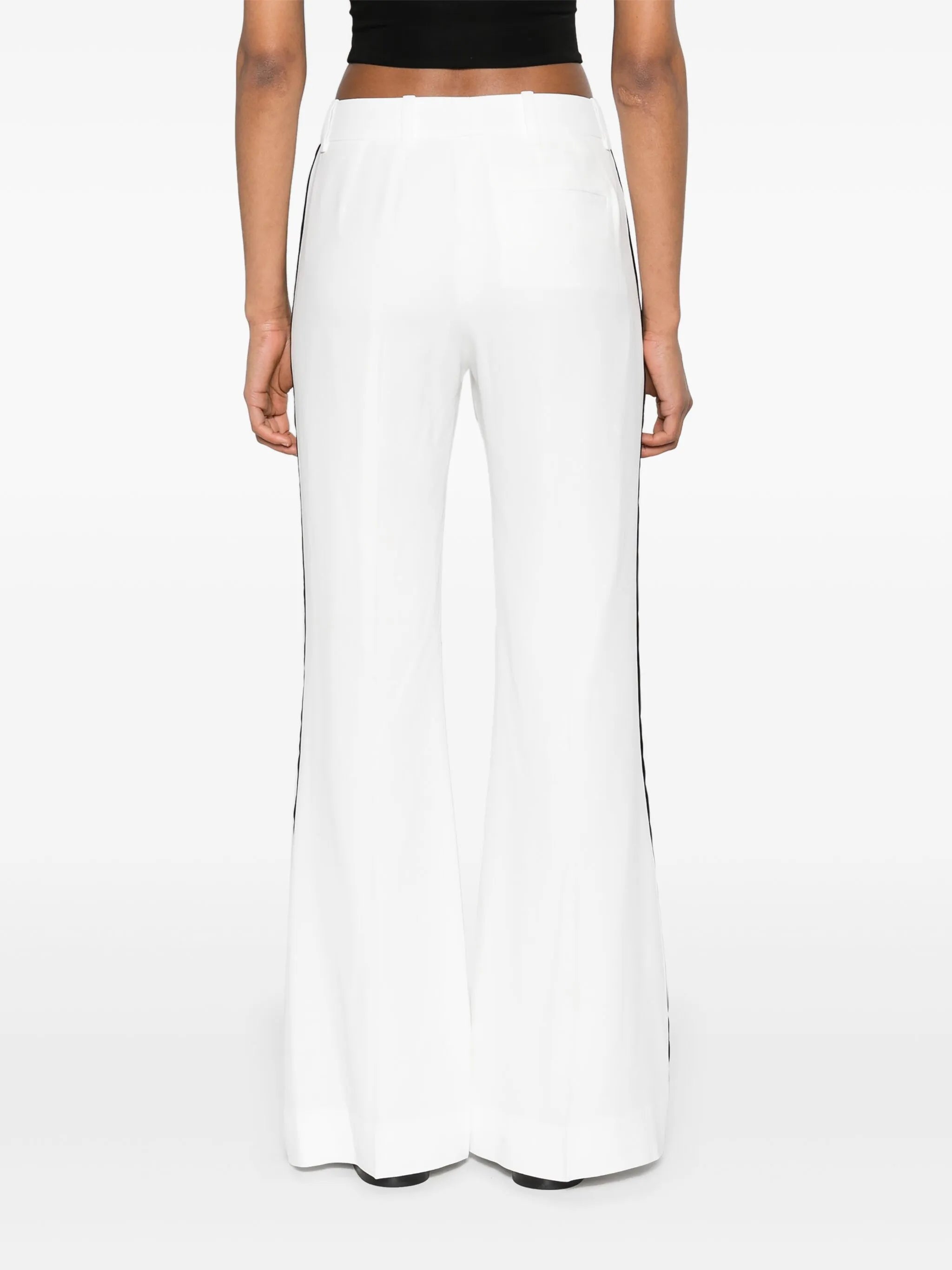 mid-rise bootcut trousers