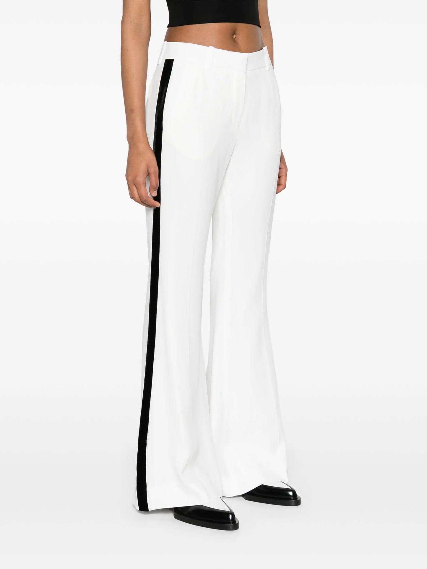 mid-rise bootcut trousers