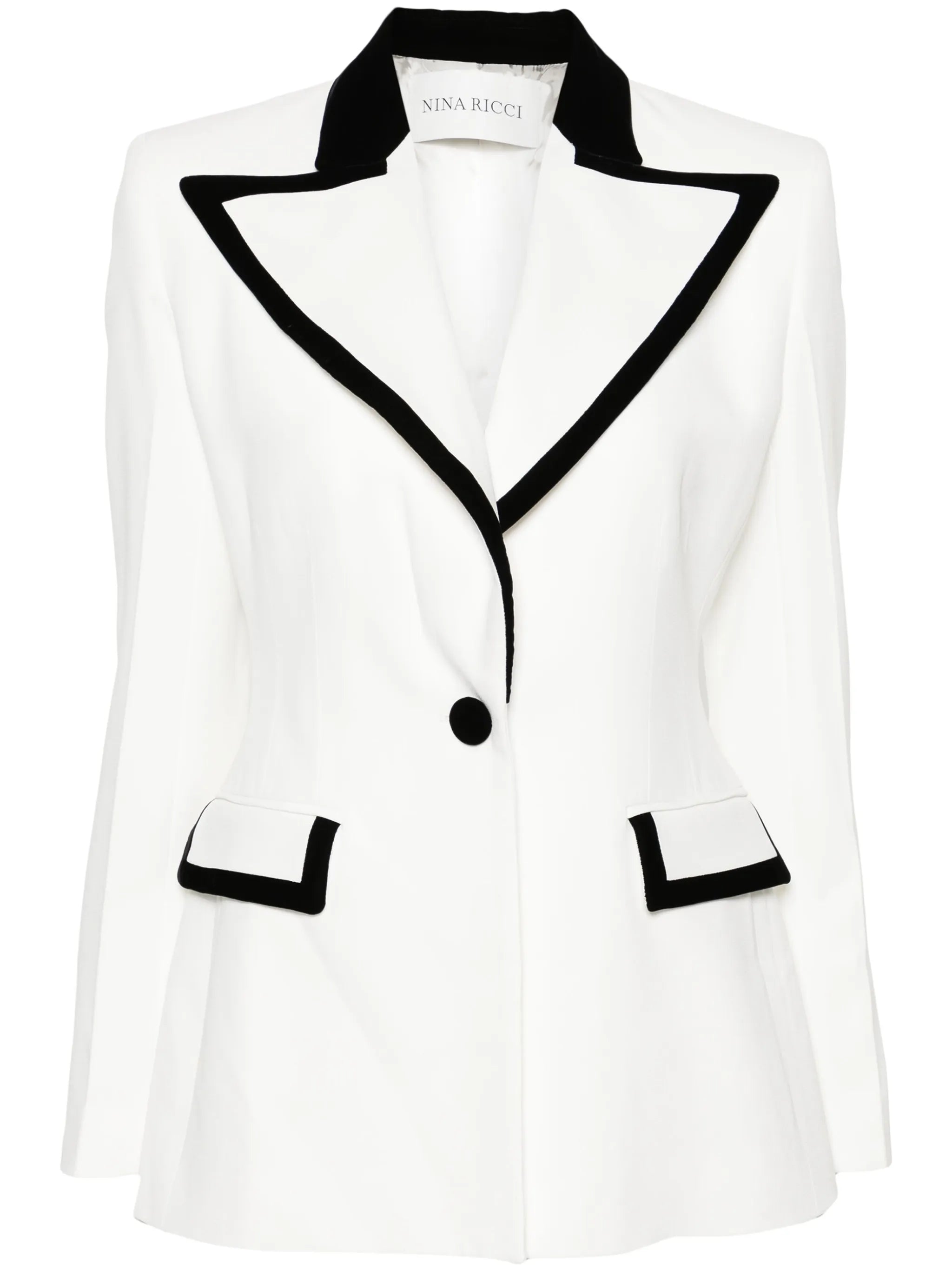 single-breasted cady blazer