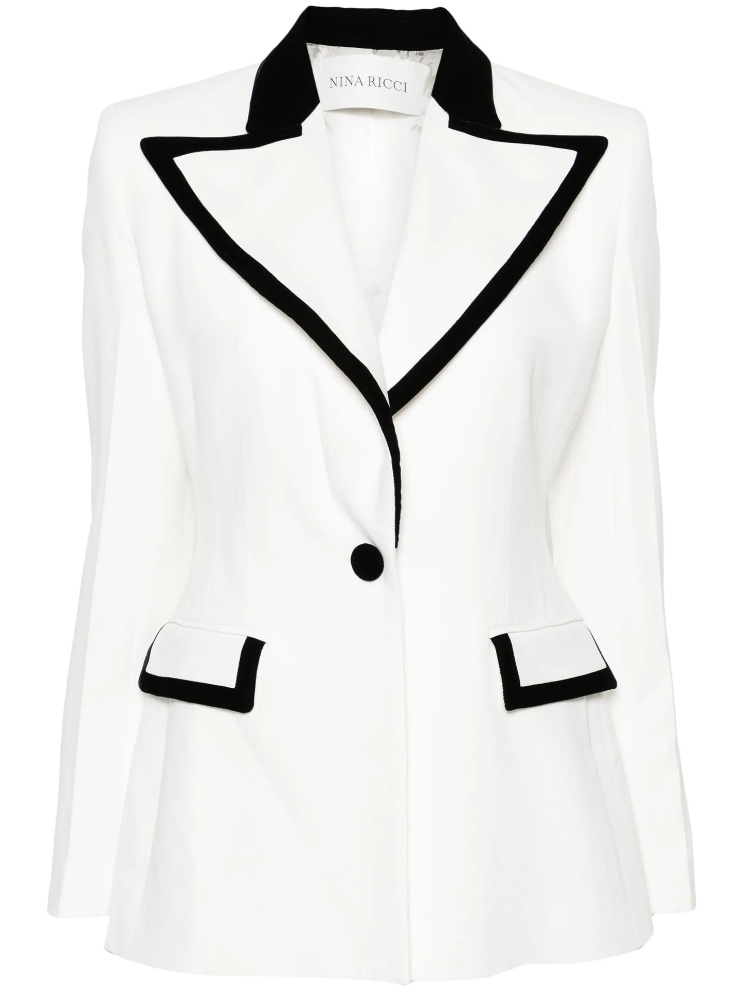 single-breasted cady blazer