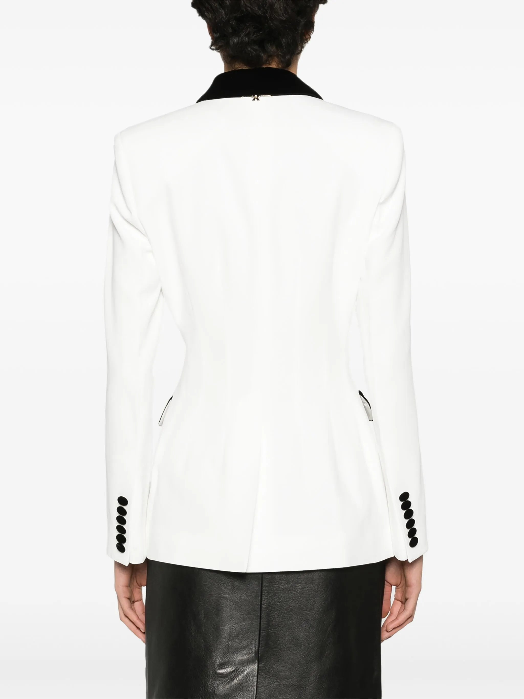 single-breasted cady blazer