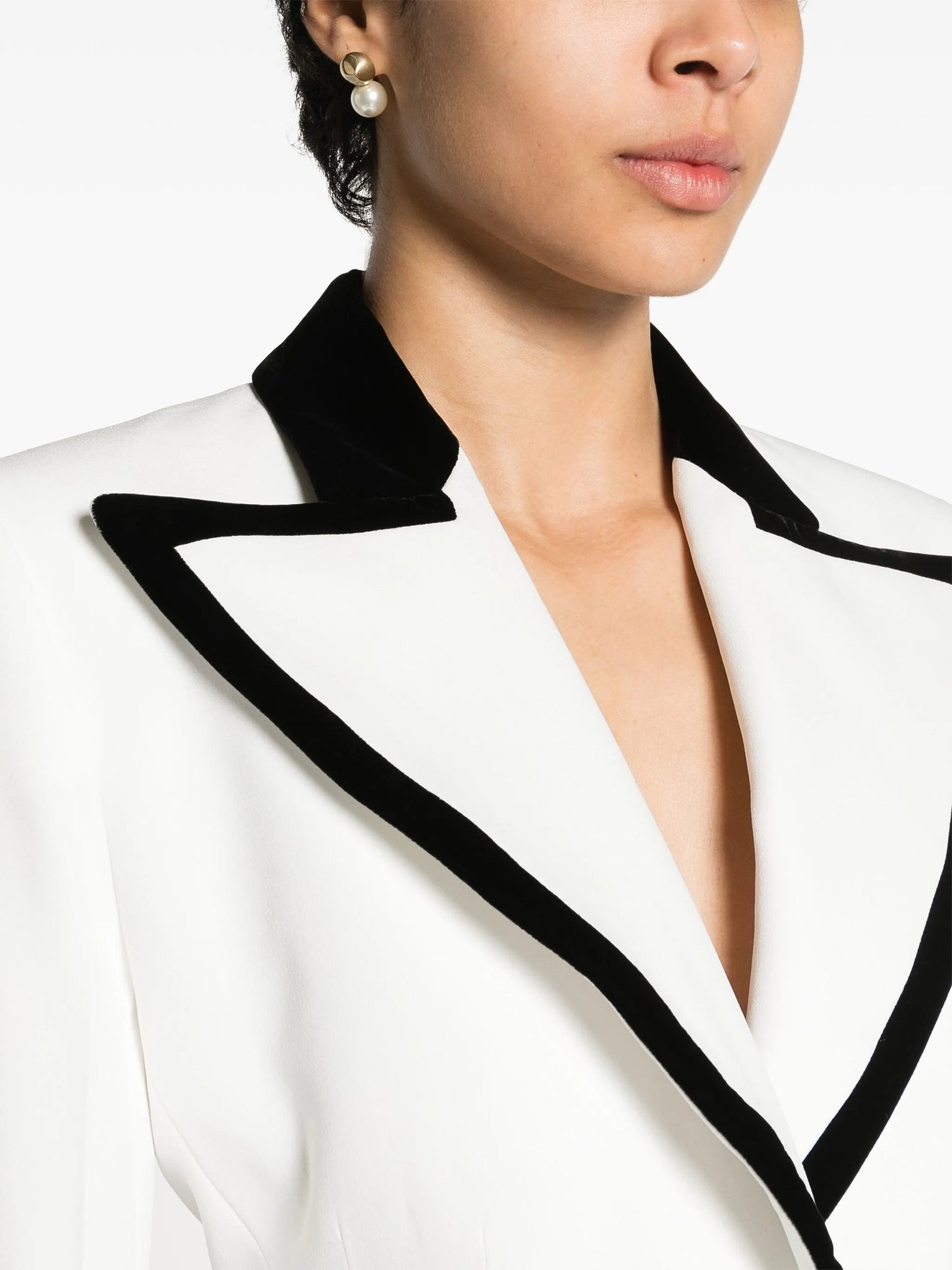 single-breasted cady blazer