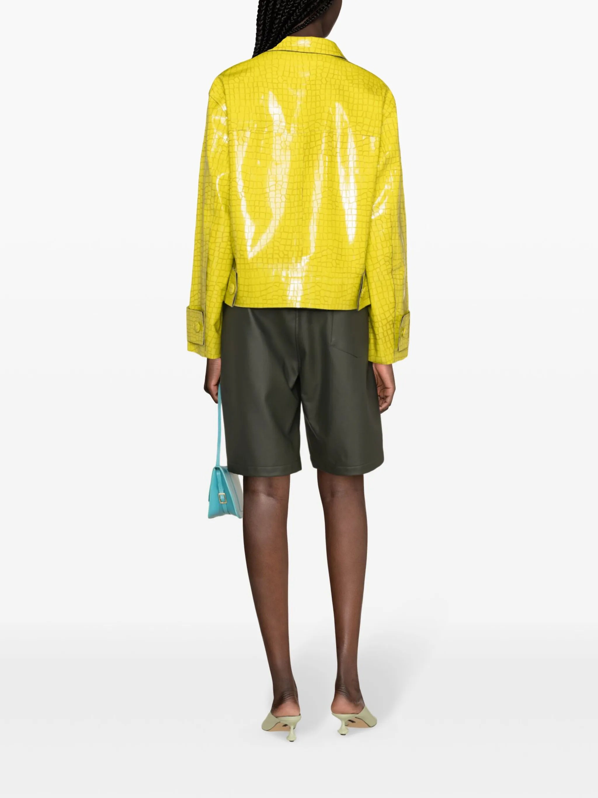 Libertee crocodile-embossed jacket