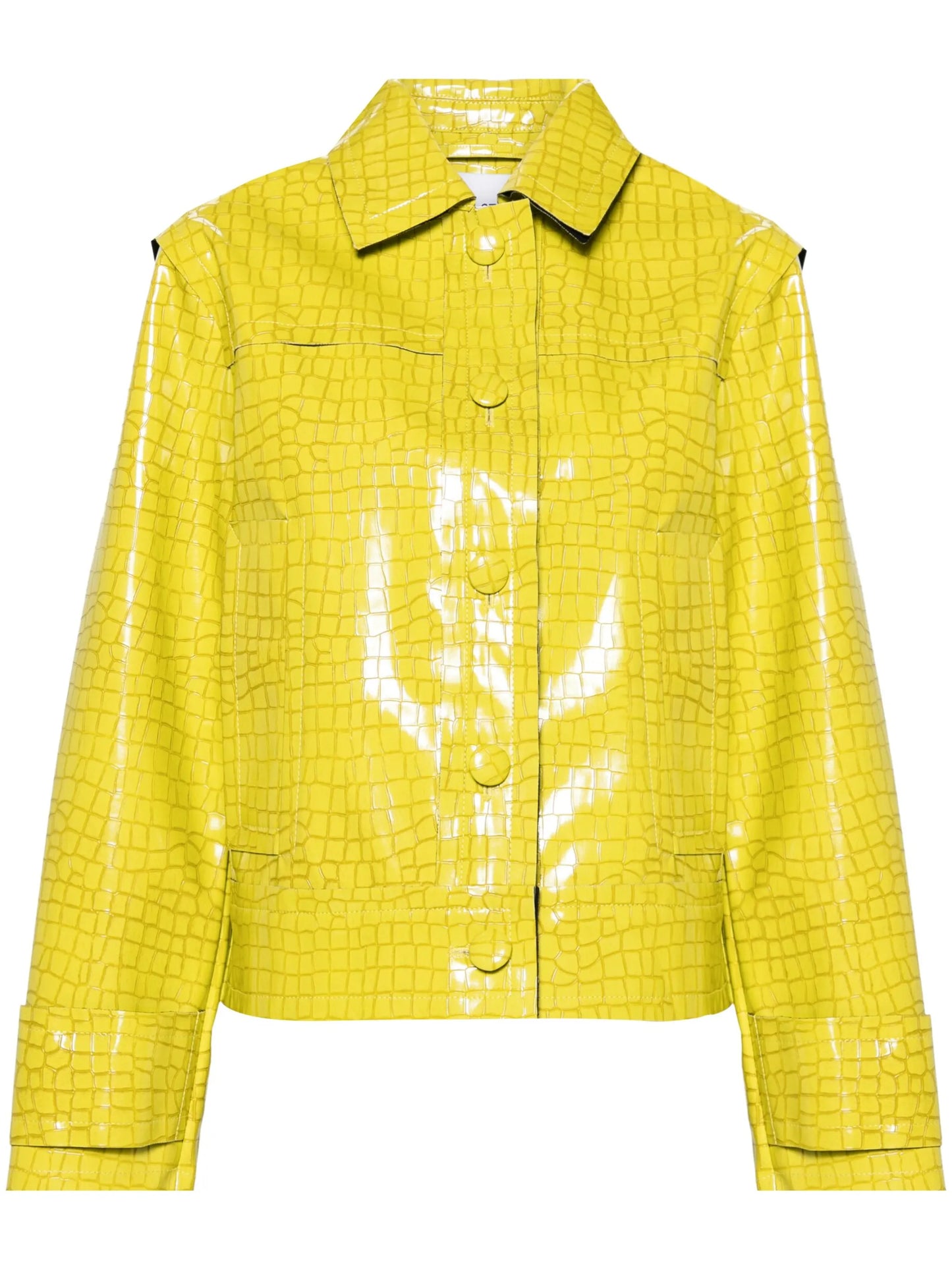 Libertee crocodile-embossed jacket