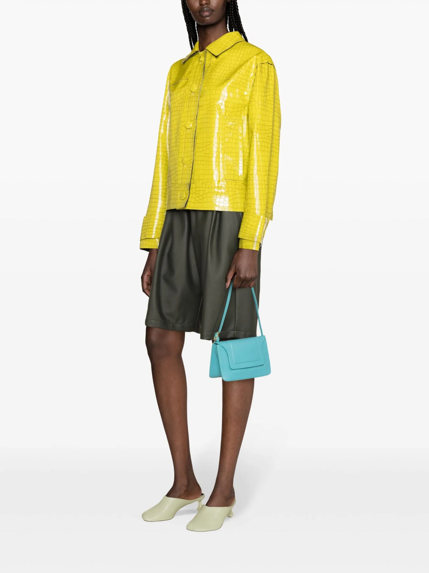 Libertee crocodile-embossed jacket