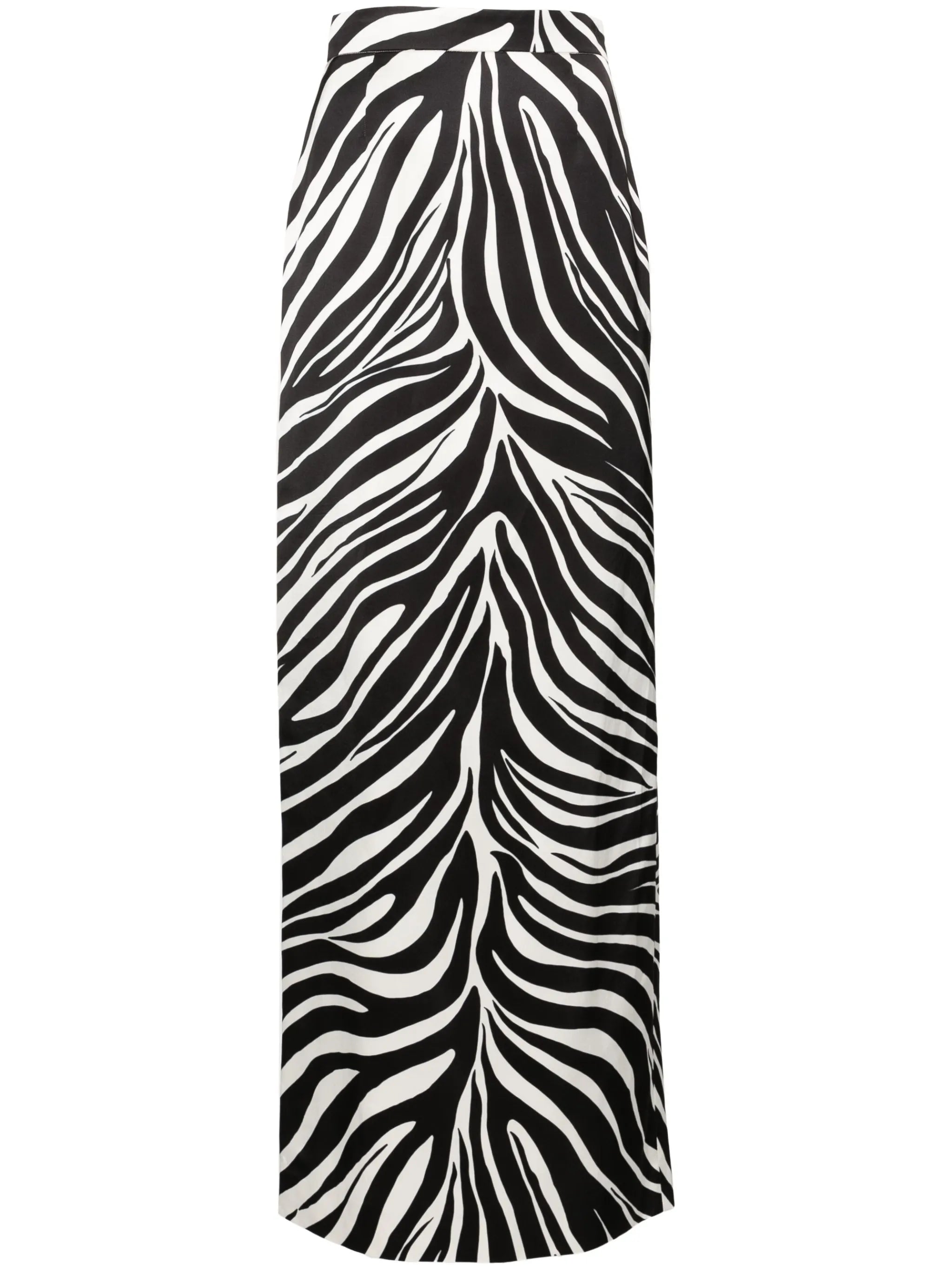 zebra-print maxi pencil skirt