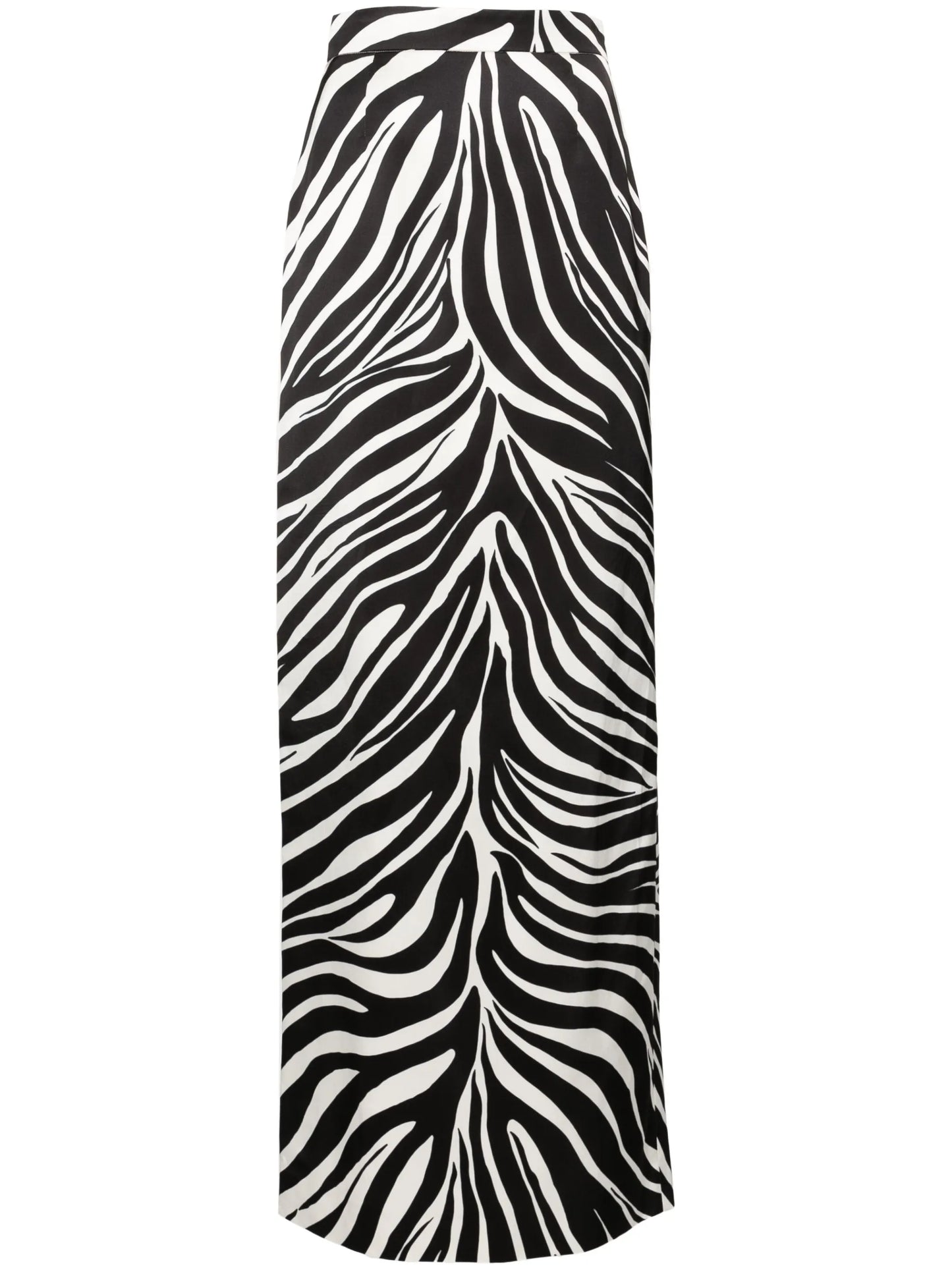 zebra-print maxi pencil skirt