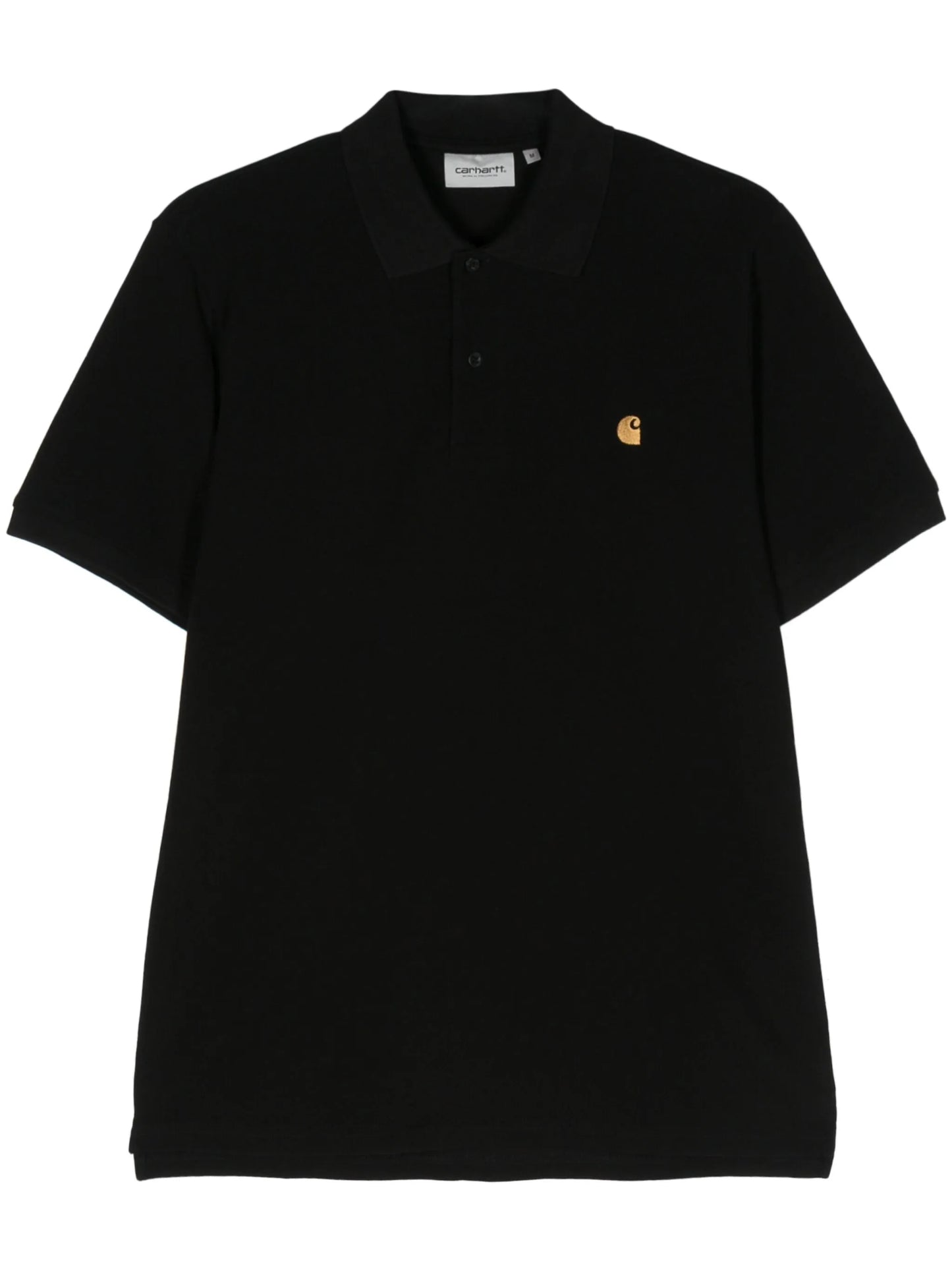 logo-embroidered cotton polo shirt