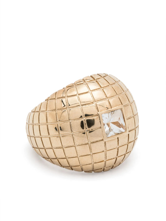 9kt yellow gold Boule Disco ring