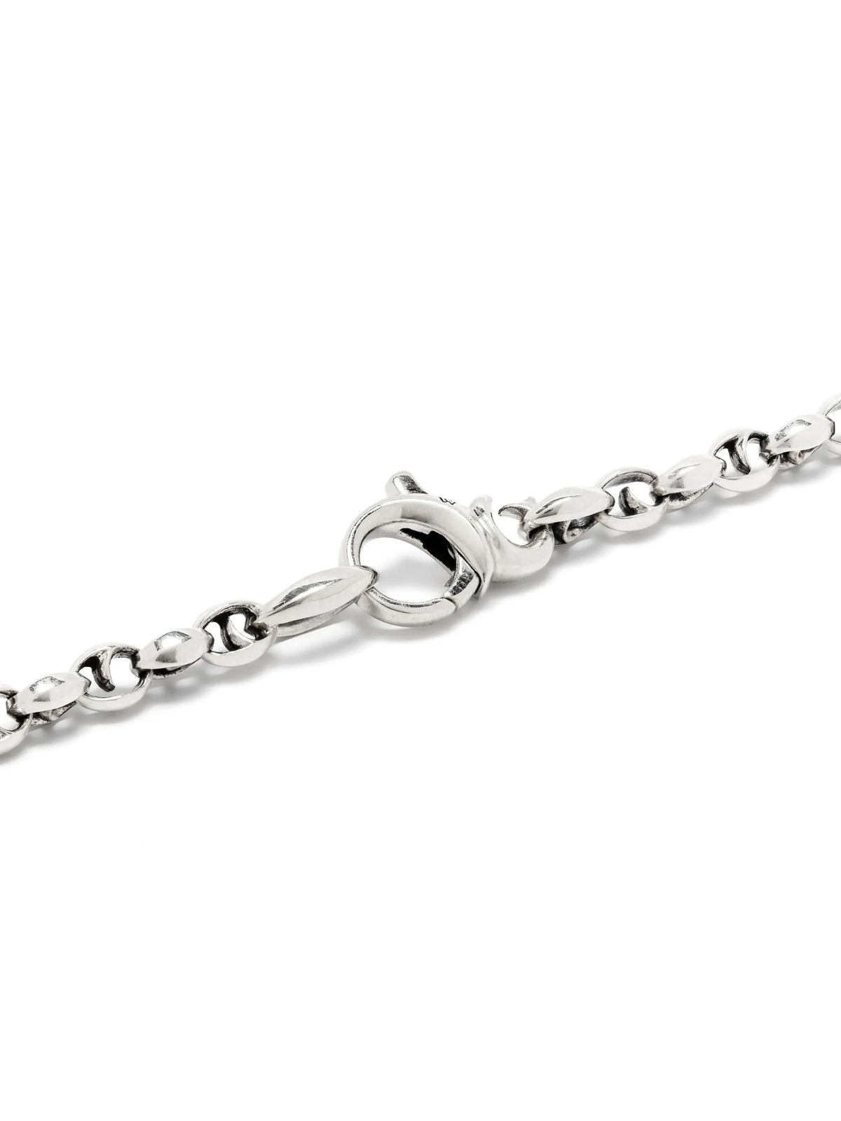 sterling silver medium Thorn Razer Tag sapphire necklace