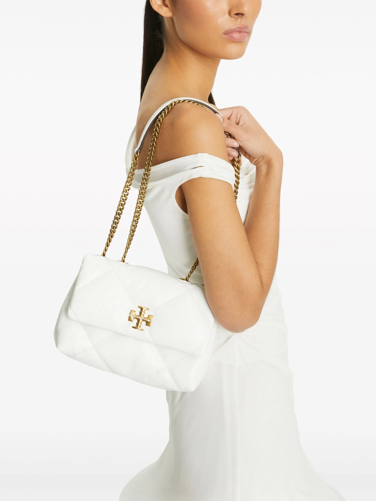 small Kira diamond-quilted convertible shoulder bag