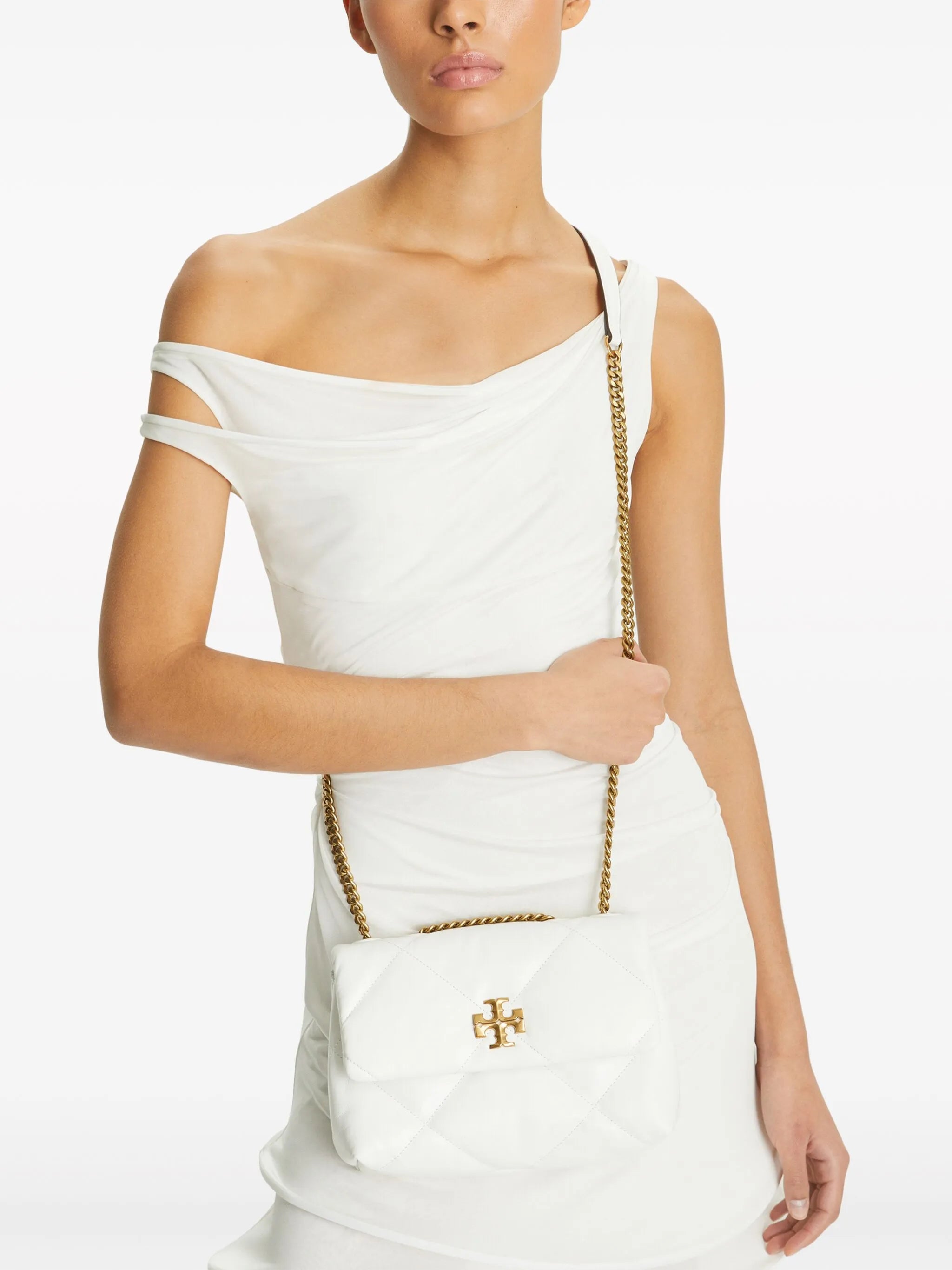small Kira diamond-quilted convertible shoulder bag