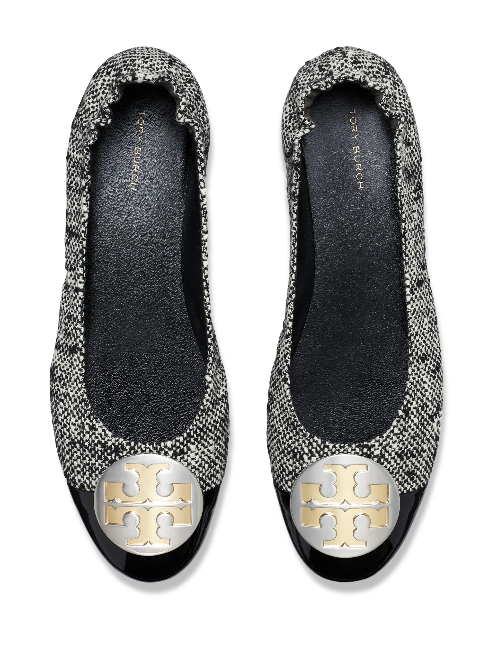 Claire cap-toe ballerina shoes