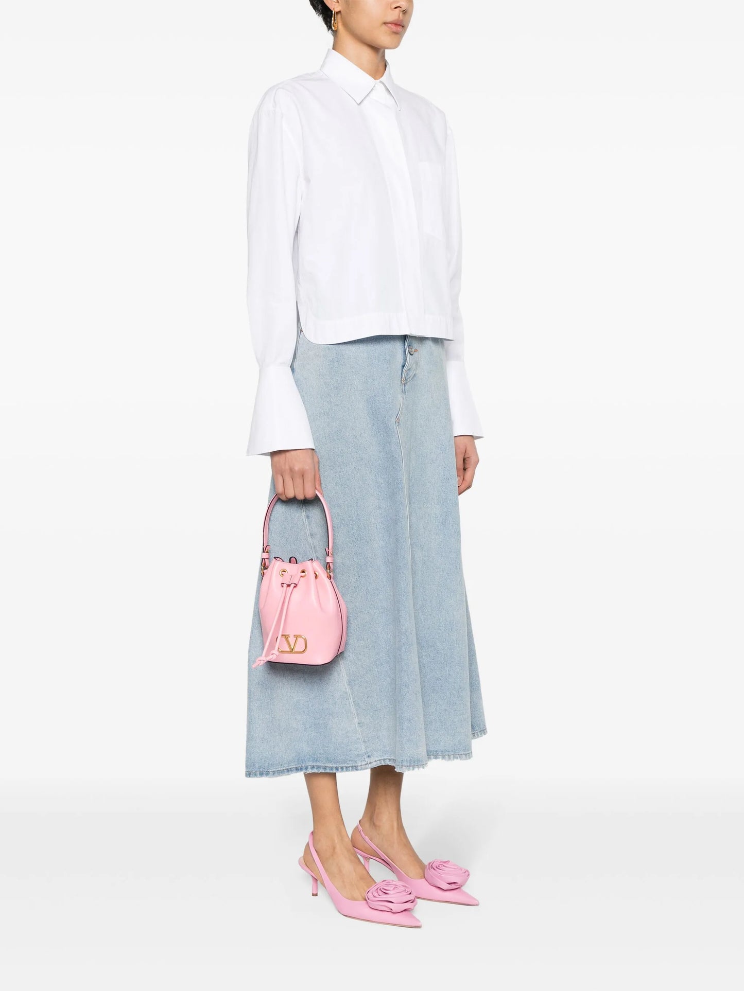 mini VLogo Signature bucket bag