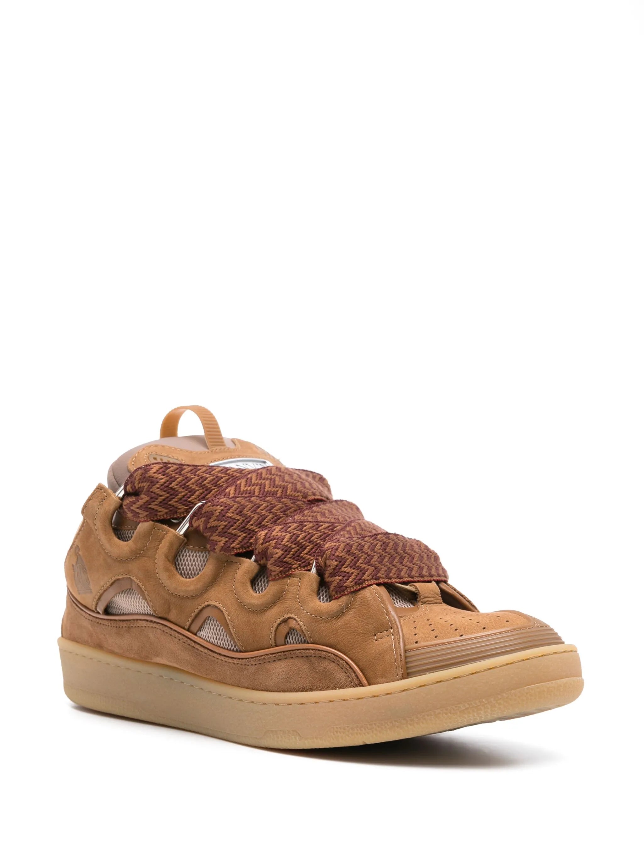 Curb leather sneakers