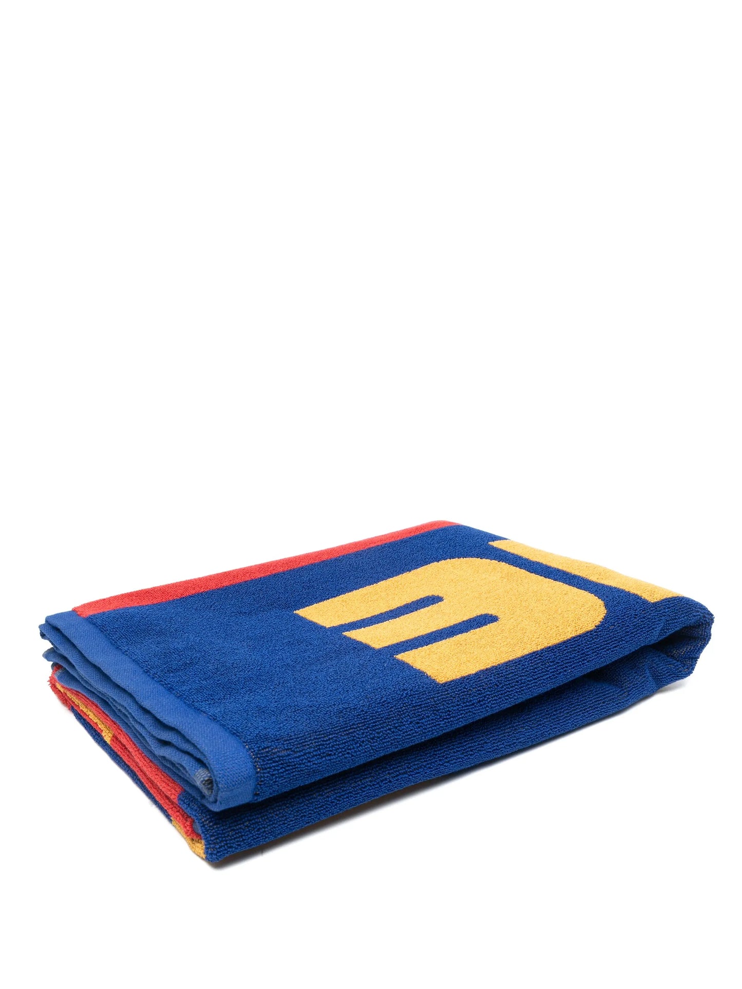 logo-print beach towel