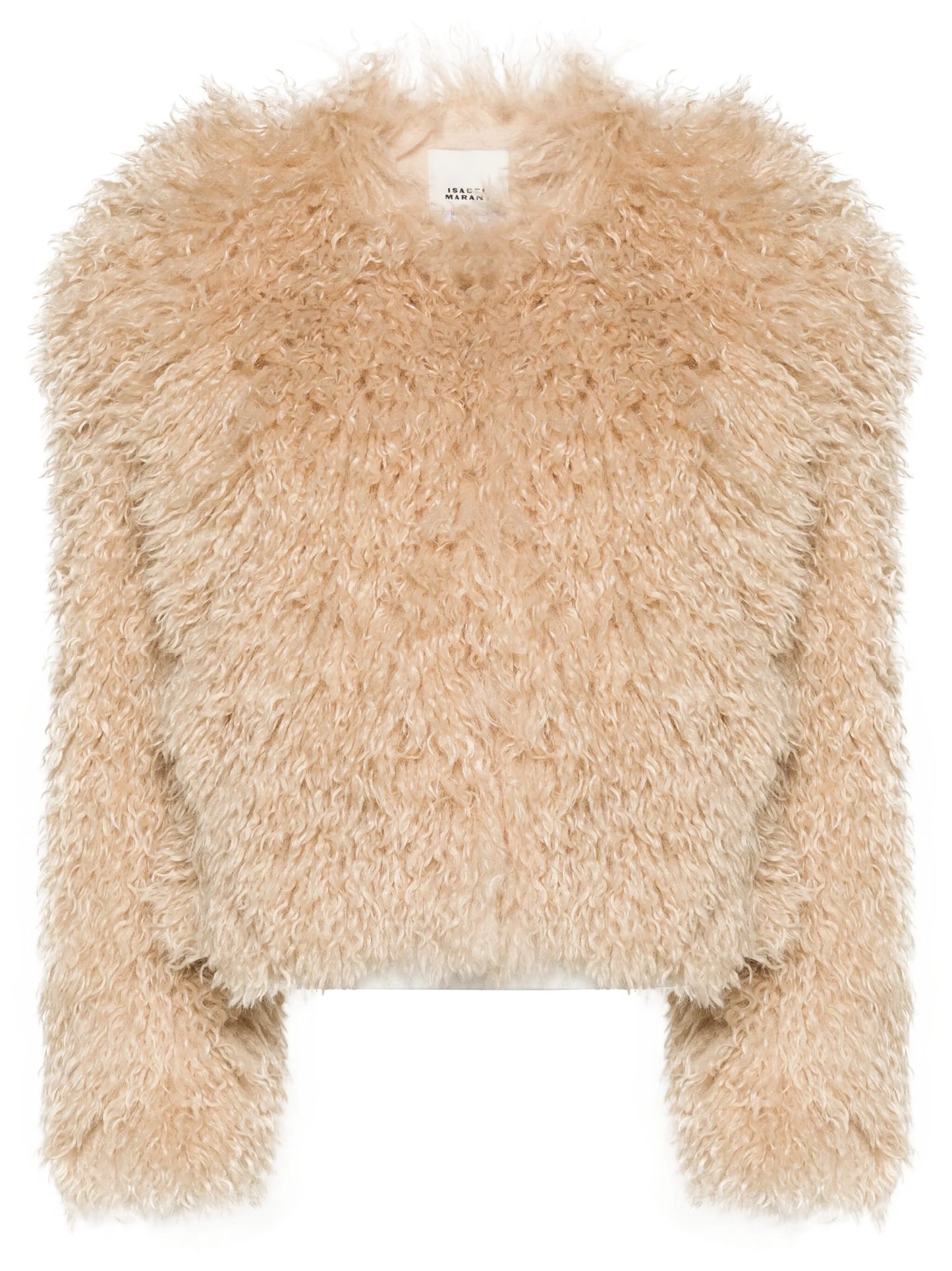 Faustine faux-shearling cropped jacket