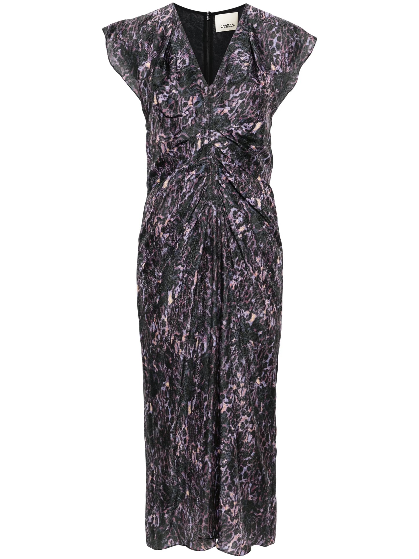 Lyndsay graphic-print midi dress