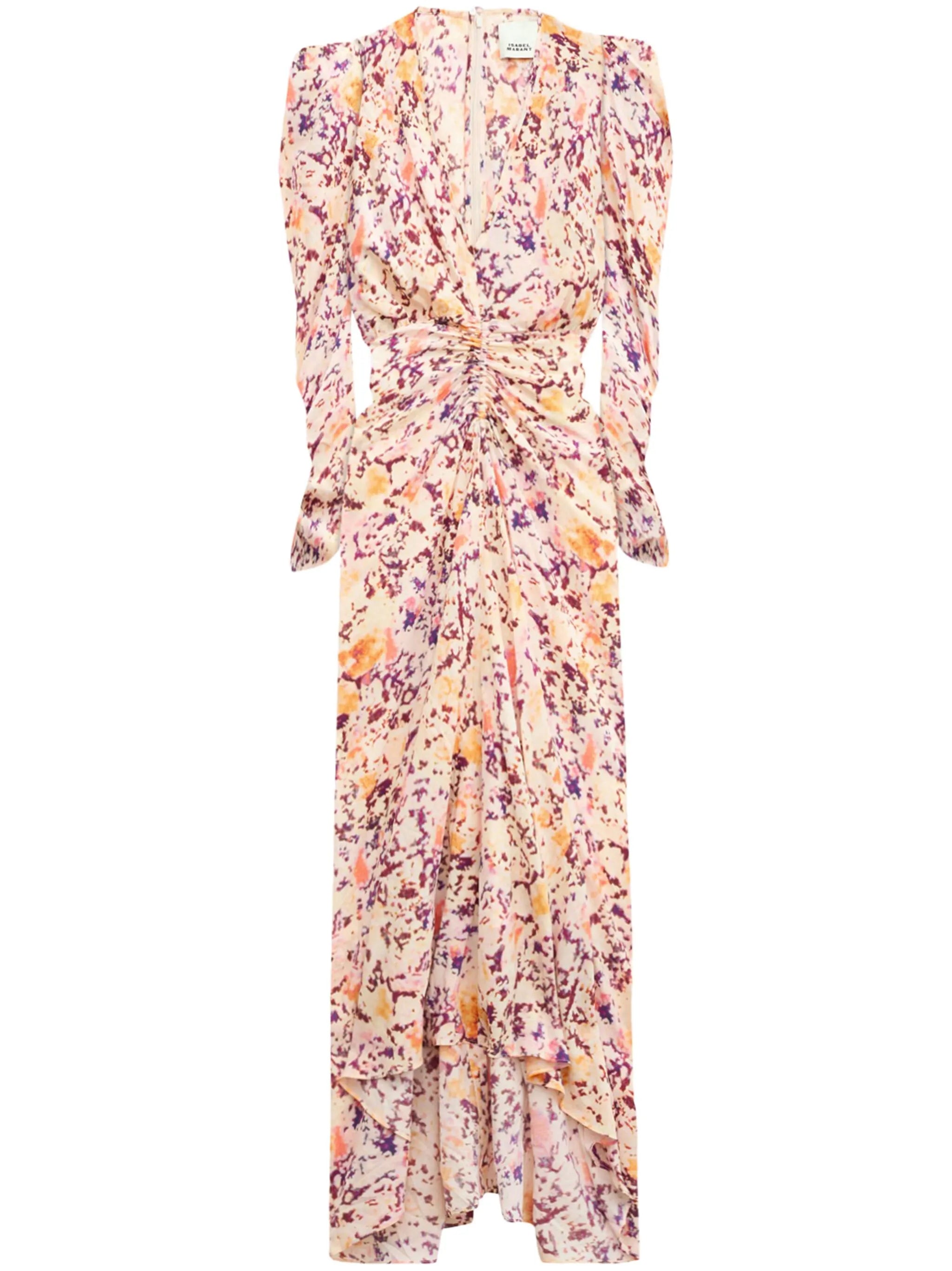 Albini abstract-print midi dress