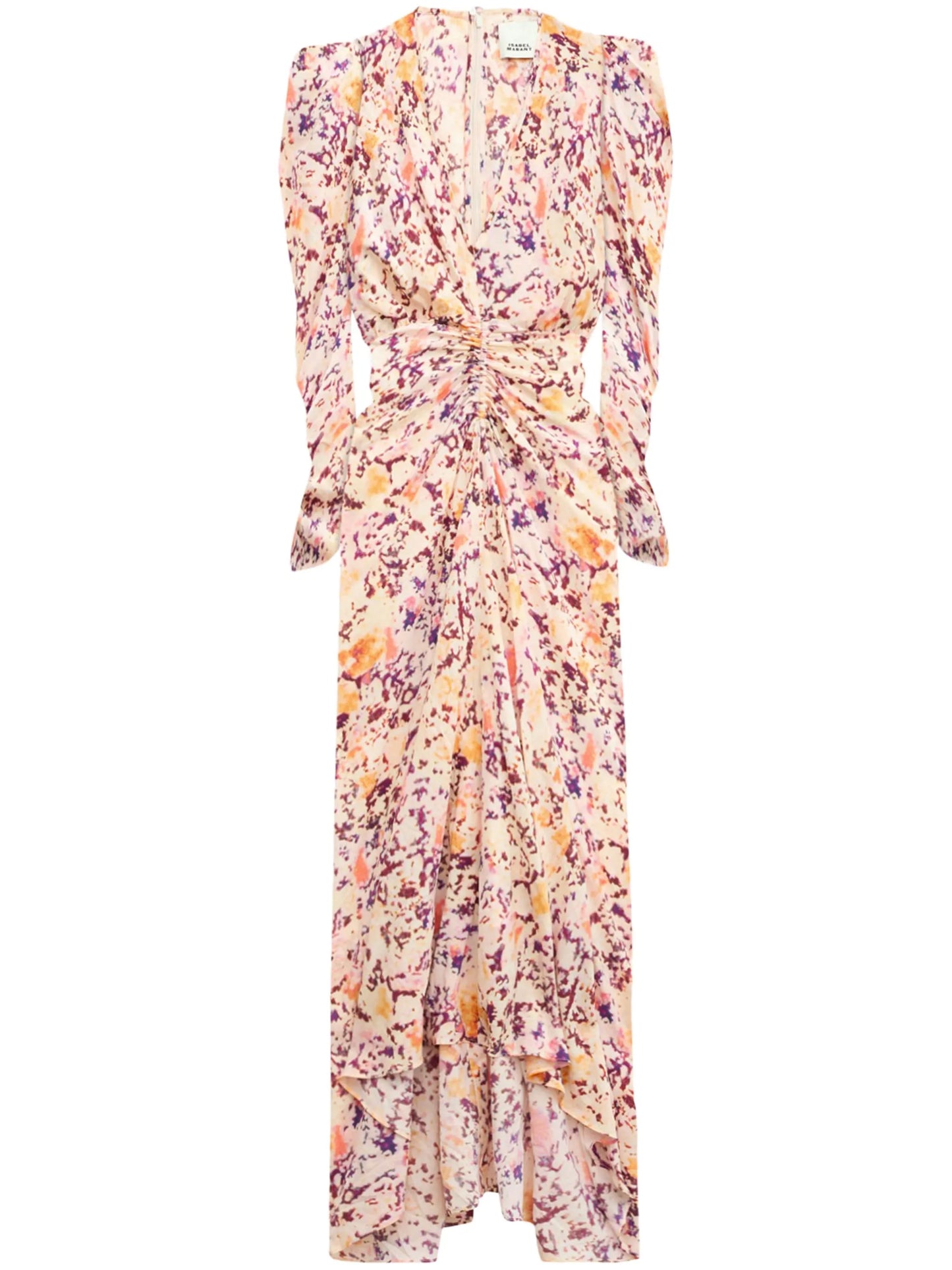 Albini abstract-print midi dress