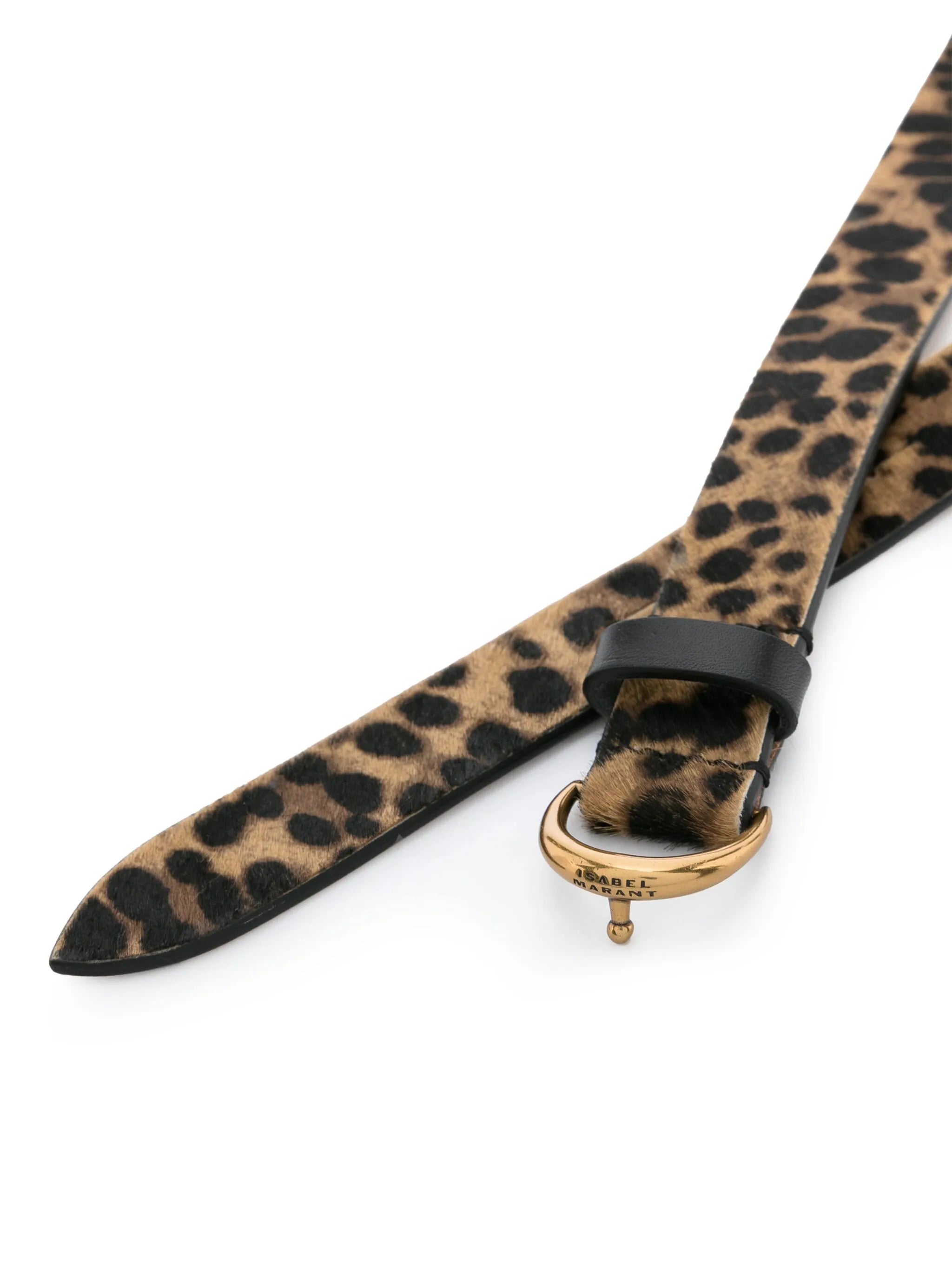 Luno leopard-print belt