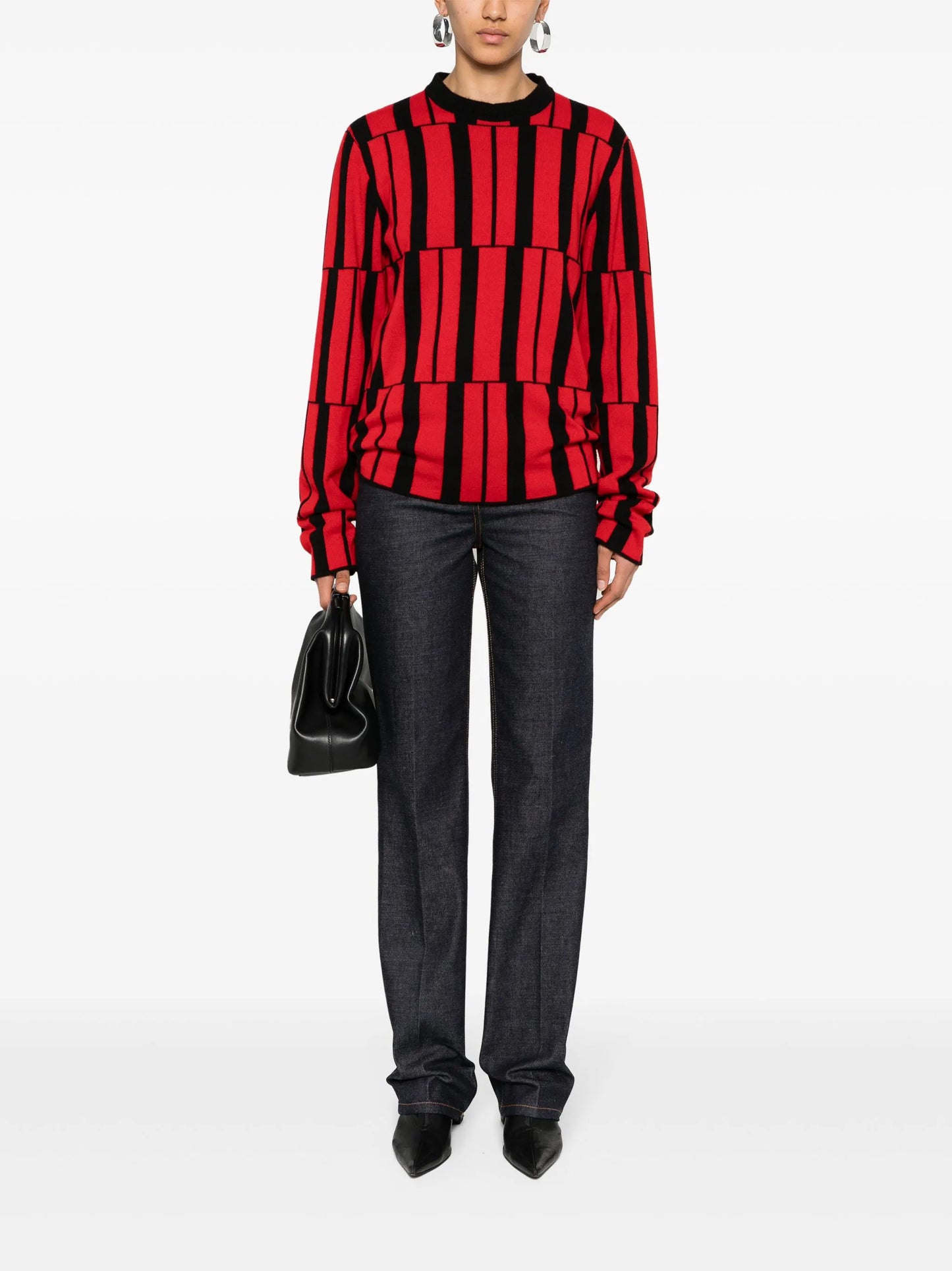 high-rise wide-leg jeans