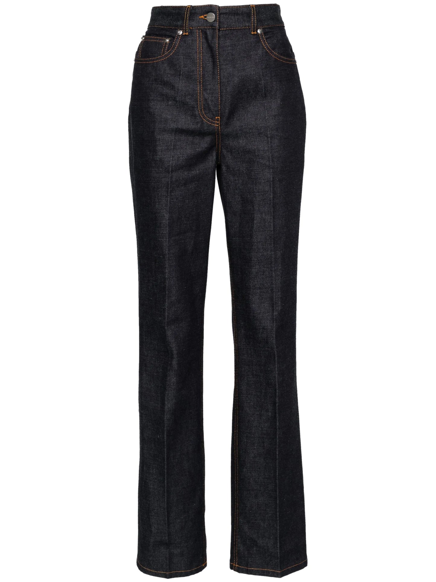 high-rise wide-leg jeans