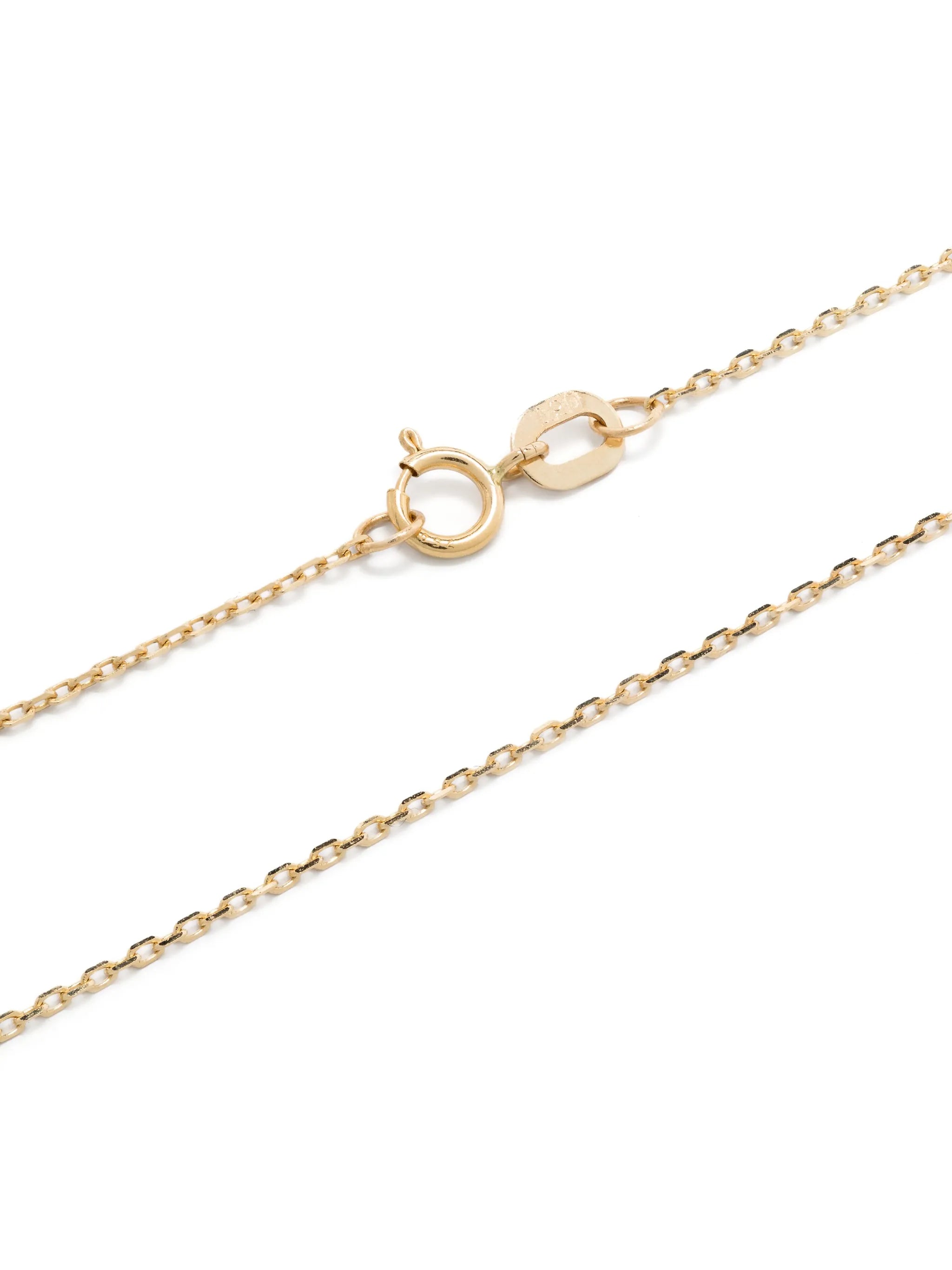 18kt yellow gold Ayut Al Kursi diamond and sapphire necklace