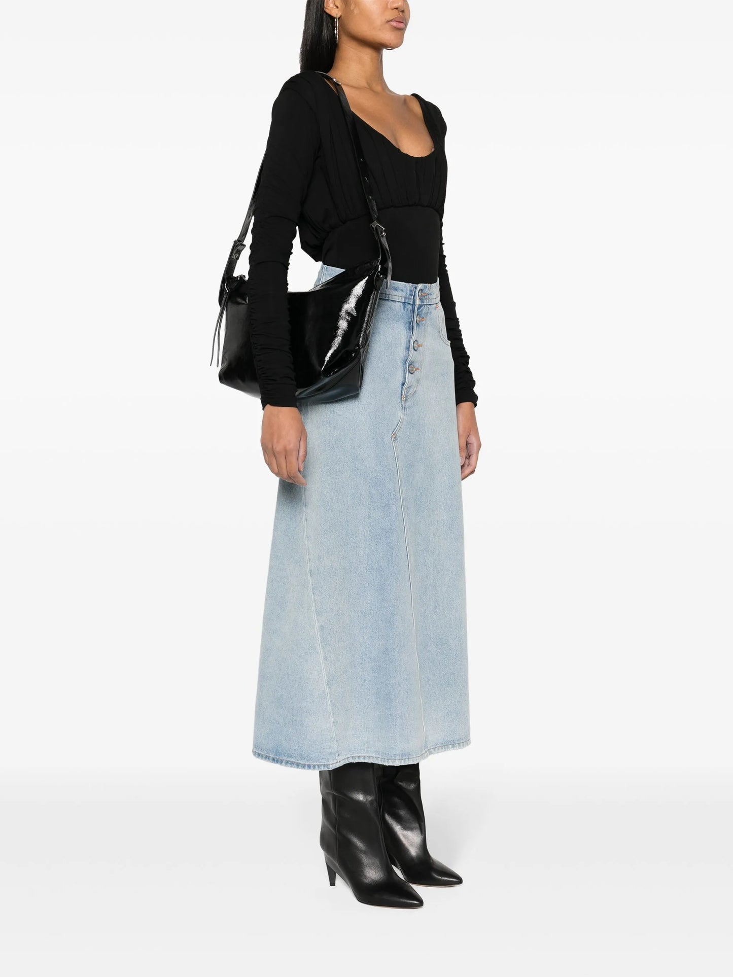 Leyden leather shoulder bag