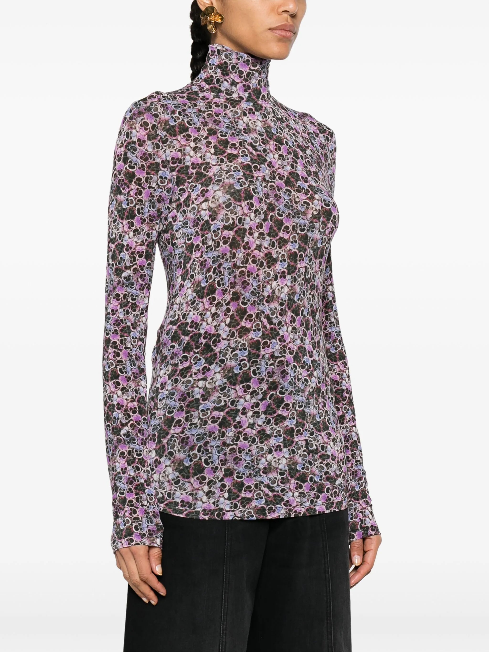 Joyela floral-print top